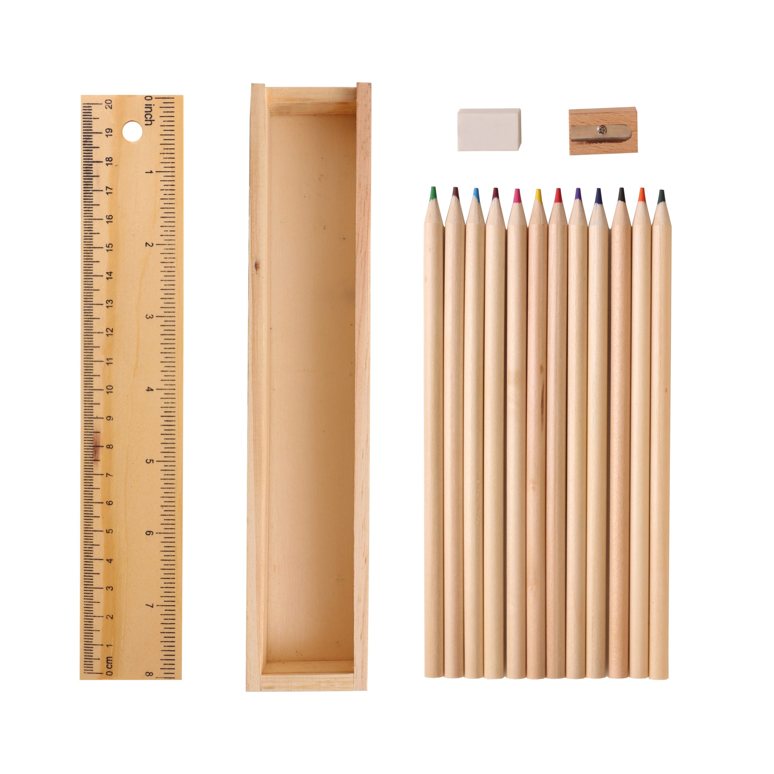 12 Color Wooden Pencil Set - Image 2