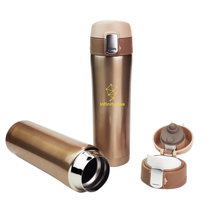 450ml Flip Top Stainless Vacuum Flask - Image 6