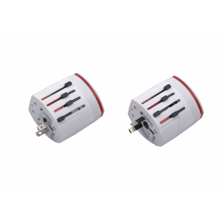 Light-up Universal Plug Travel Adapter With USB - Image 6