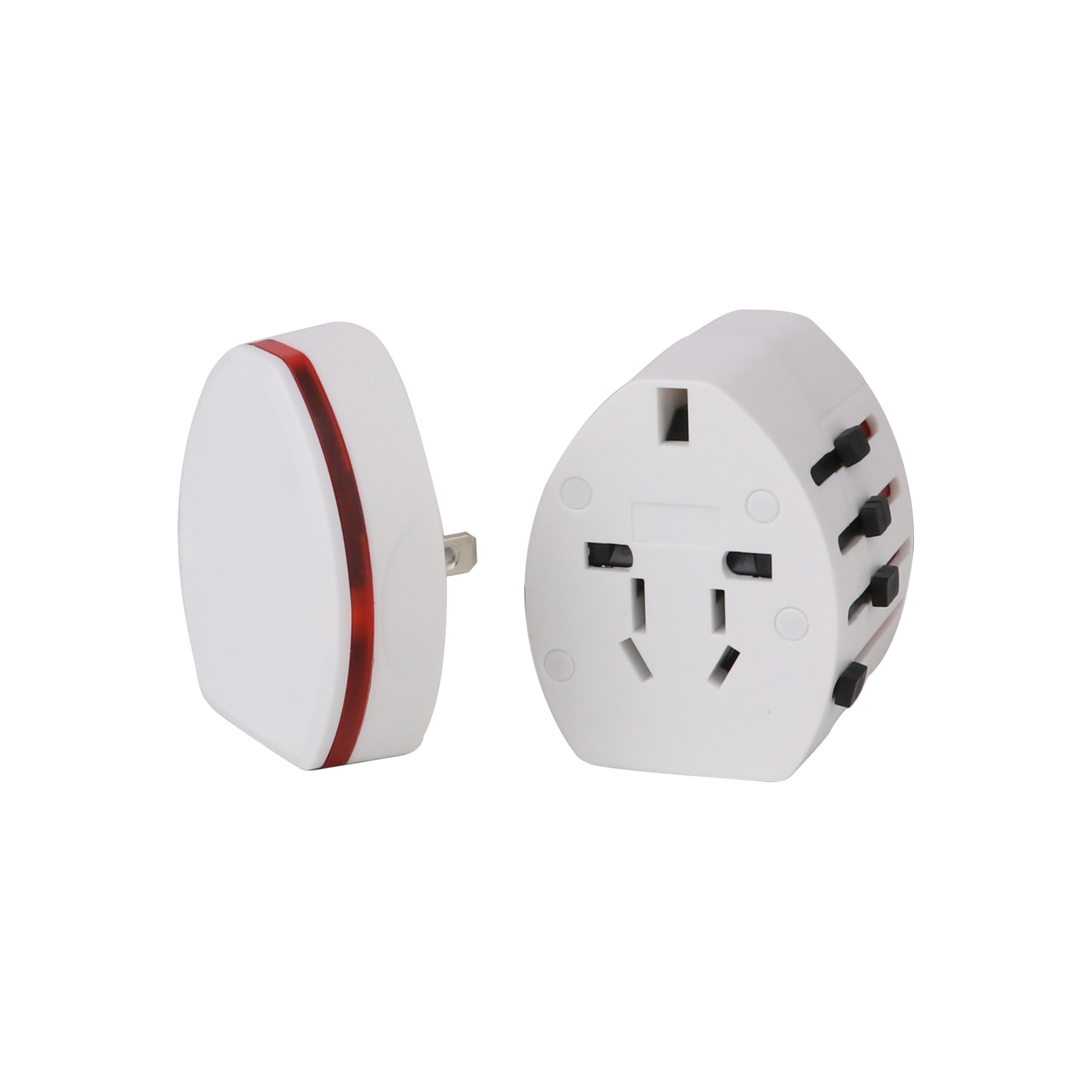 Light-up Universal Plug Travel Adapter With USB - Image 4