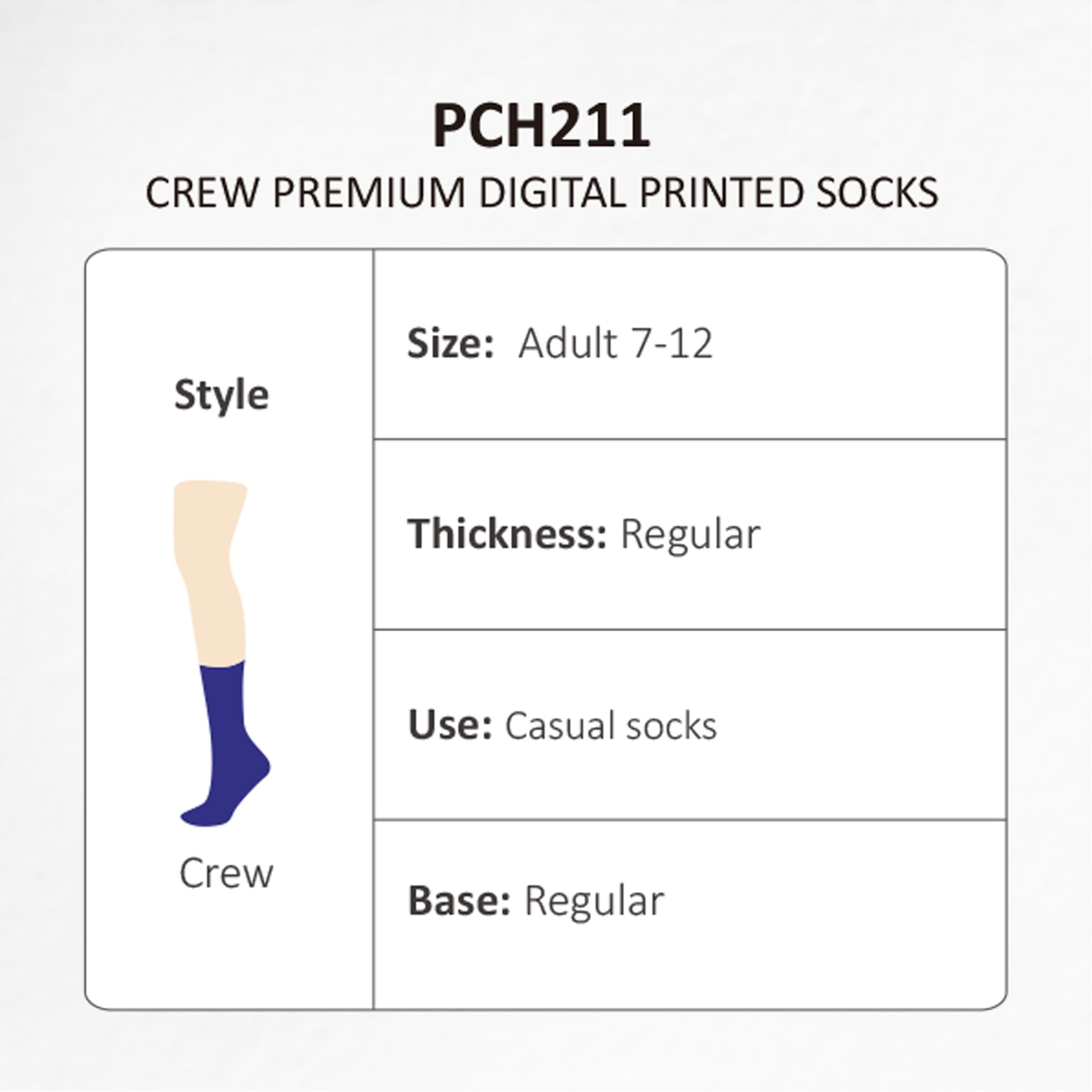 Crew Premium Digital Printed Socks - Image 7