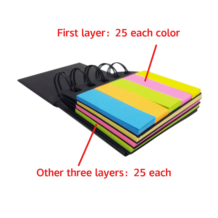 4-Layer Recycled Sticky Notepad - Image 2