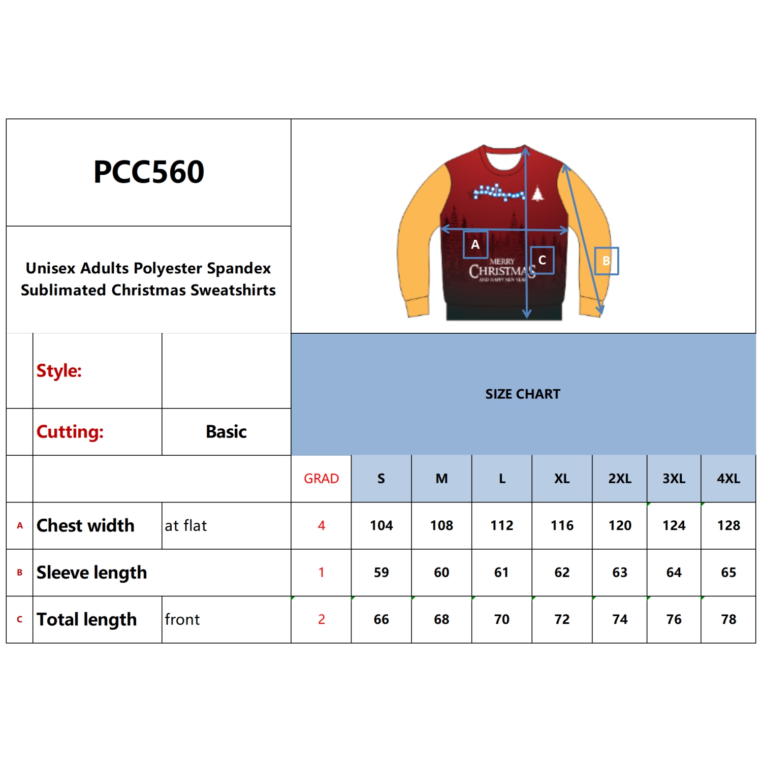 Unisex Adults Polyester Spandex Sublimated Christmas Sweatshirts - Image 15