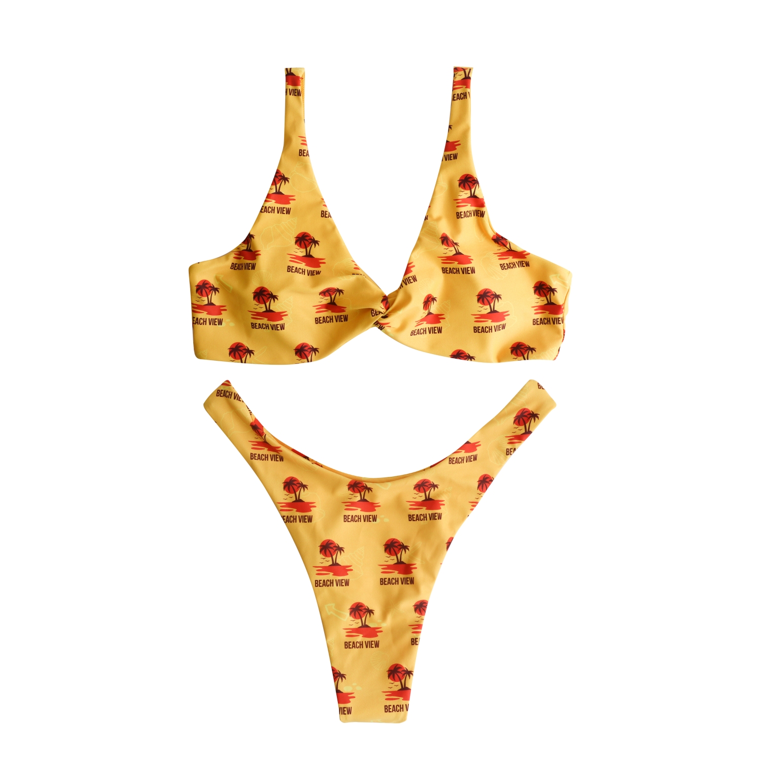 Women's Polyester Spandex Sublimated Bikini top - Image 3