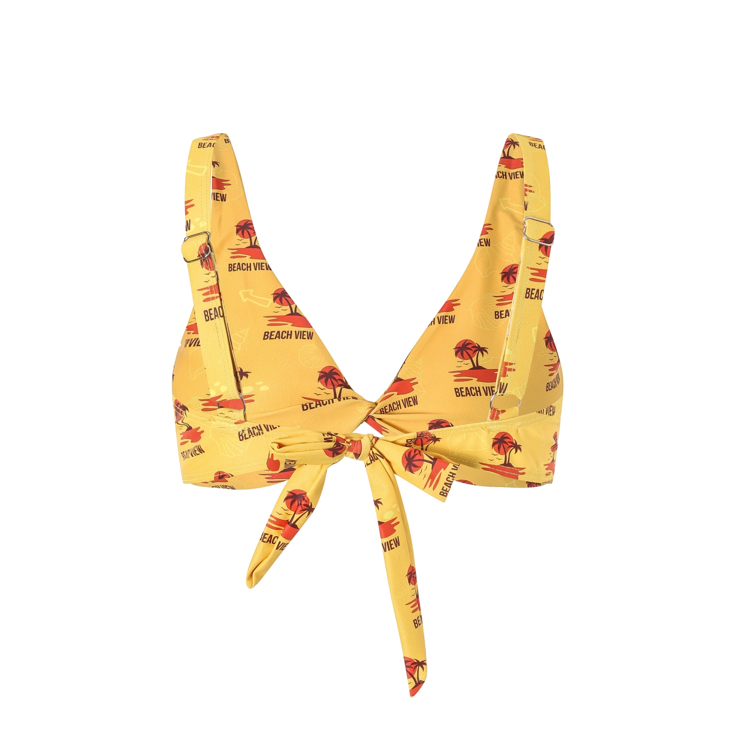 Women's Polyester Spandex Sublimated Bikini top - Image 2