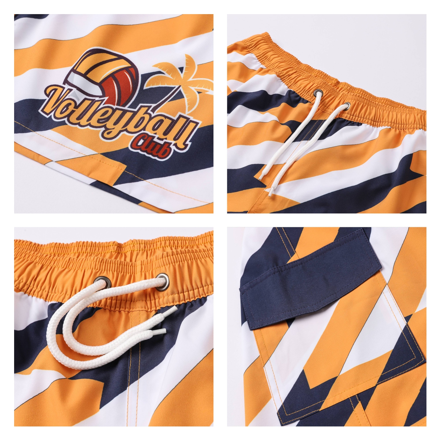 Women's Polyester Spandex Sublimated Board Shorts With Drawstring and Pocket - Image 7