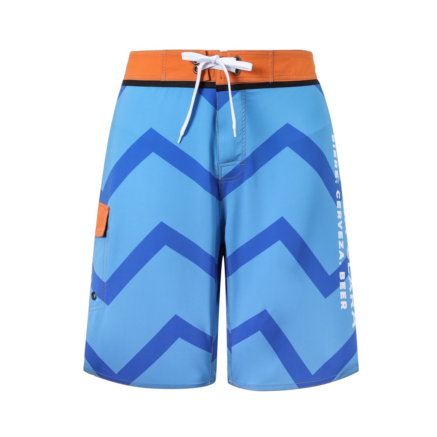 Men's Polyester Spandex Sublimated Swim Shorts Knee Length - Image 3