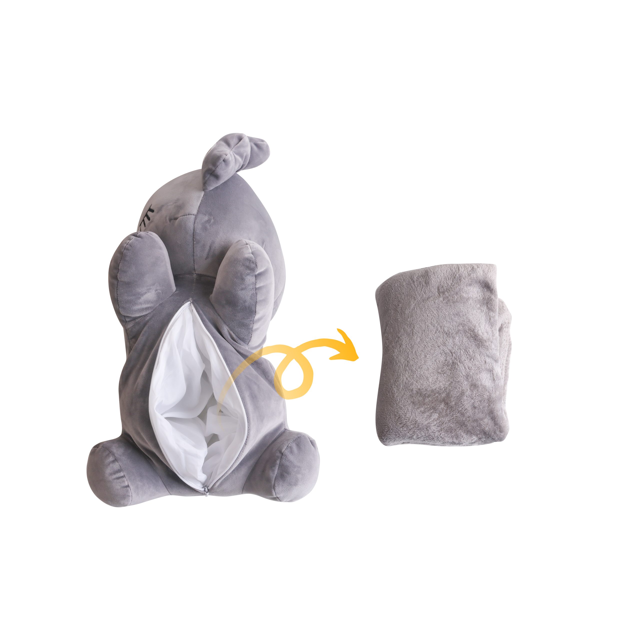 Animal Plush Toy with Blanket - Image 4