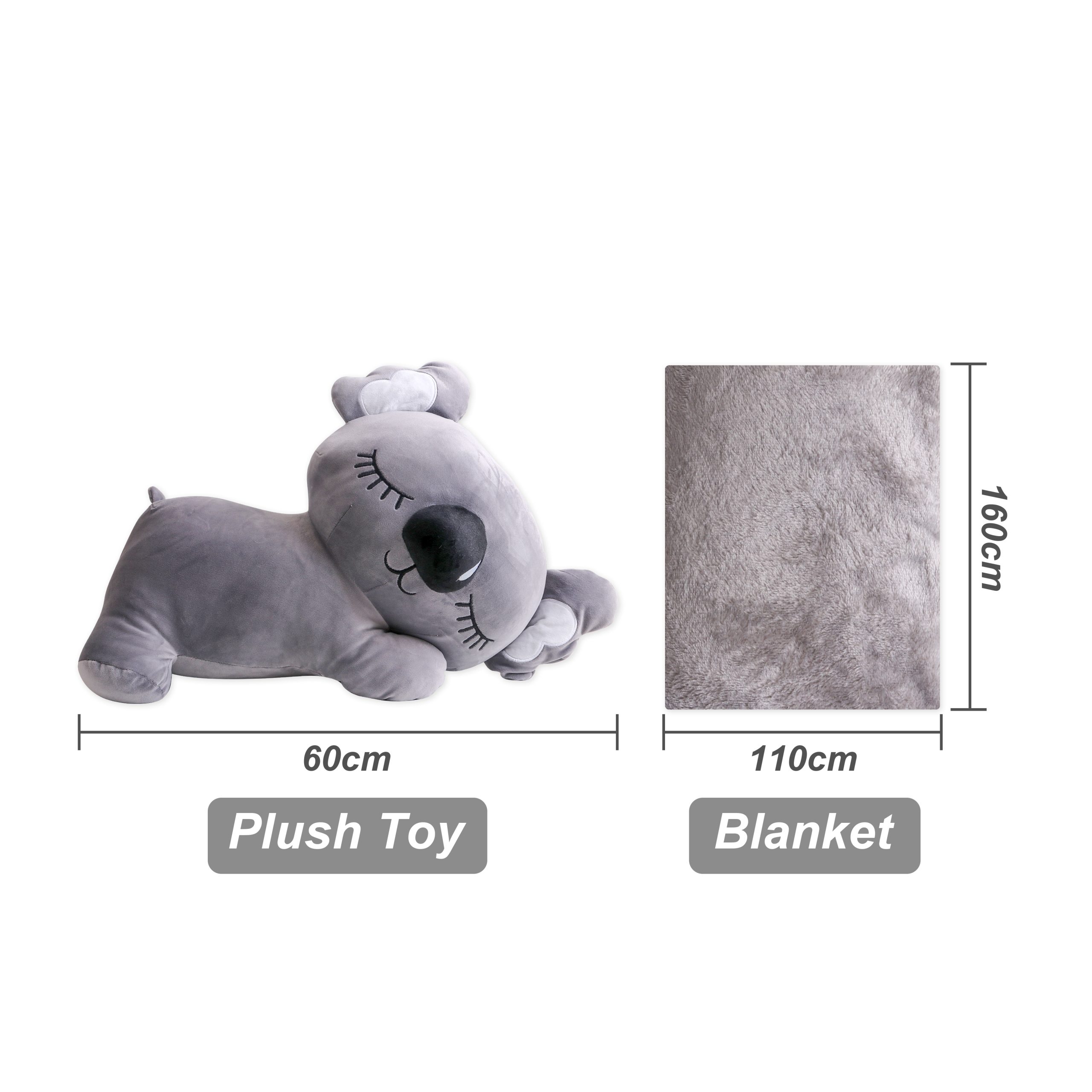 Animal Plush Toy with Blanket - Image 7