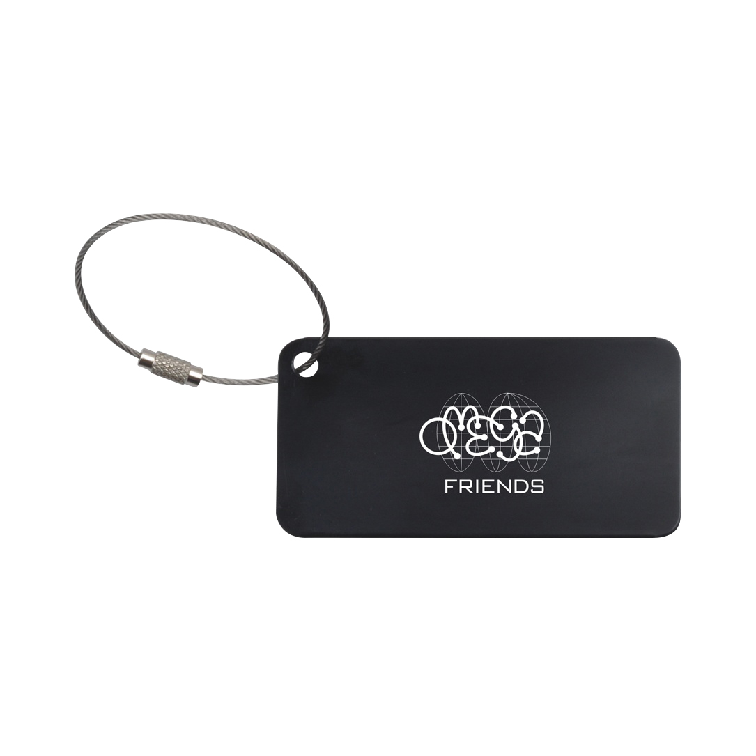 Square Aluminium Luggage Tag - Image 9