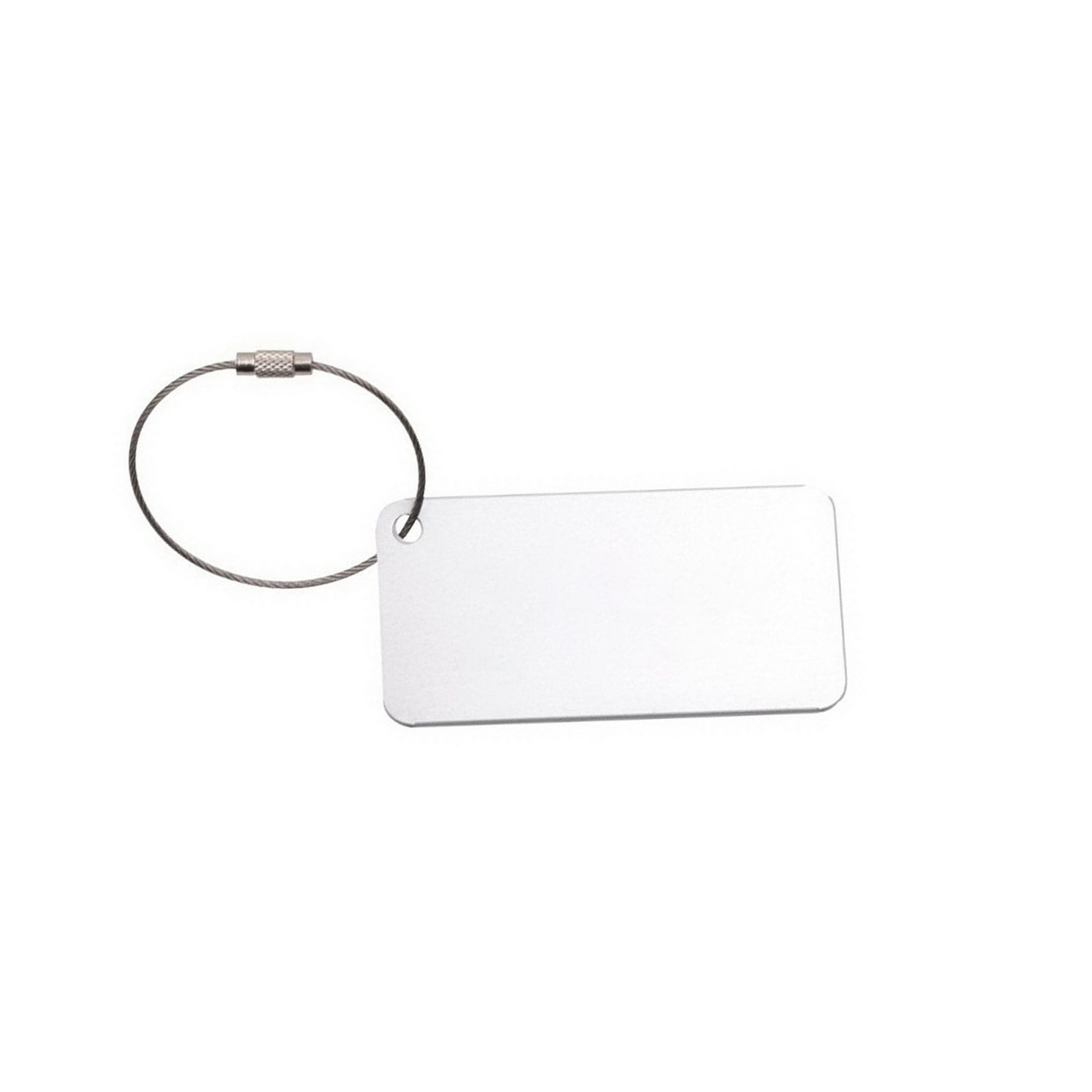 Square Aluminium Luggage Tag - Image 4