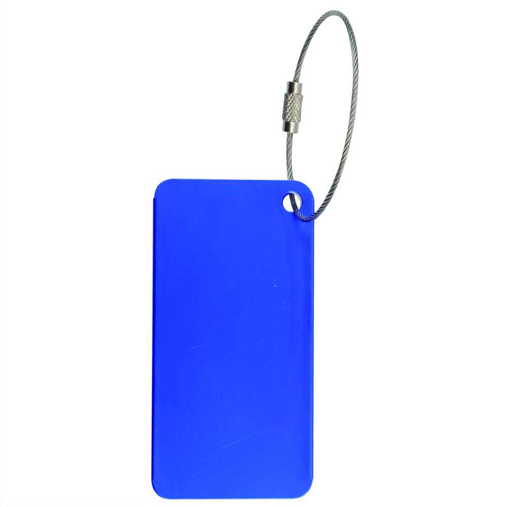 Square Aluminium Luggage Tag - Image 7