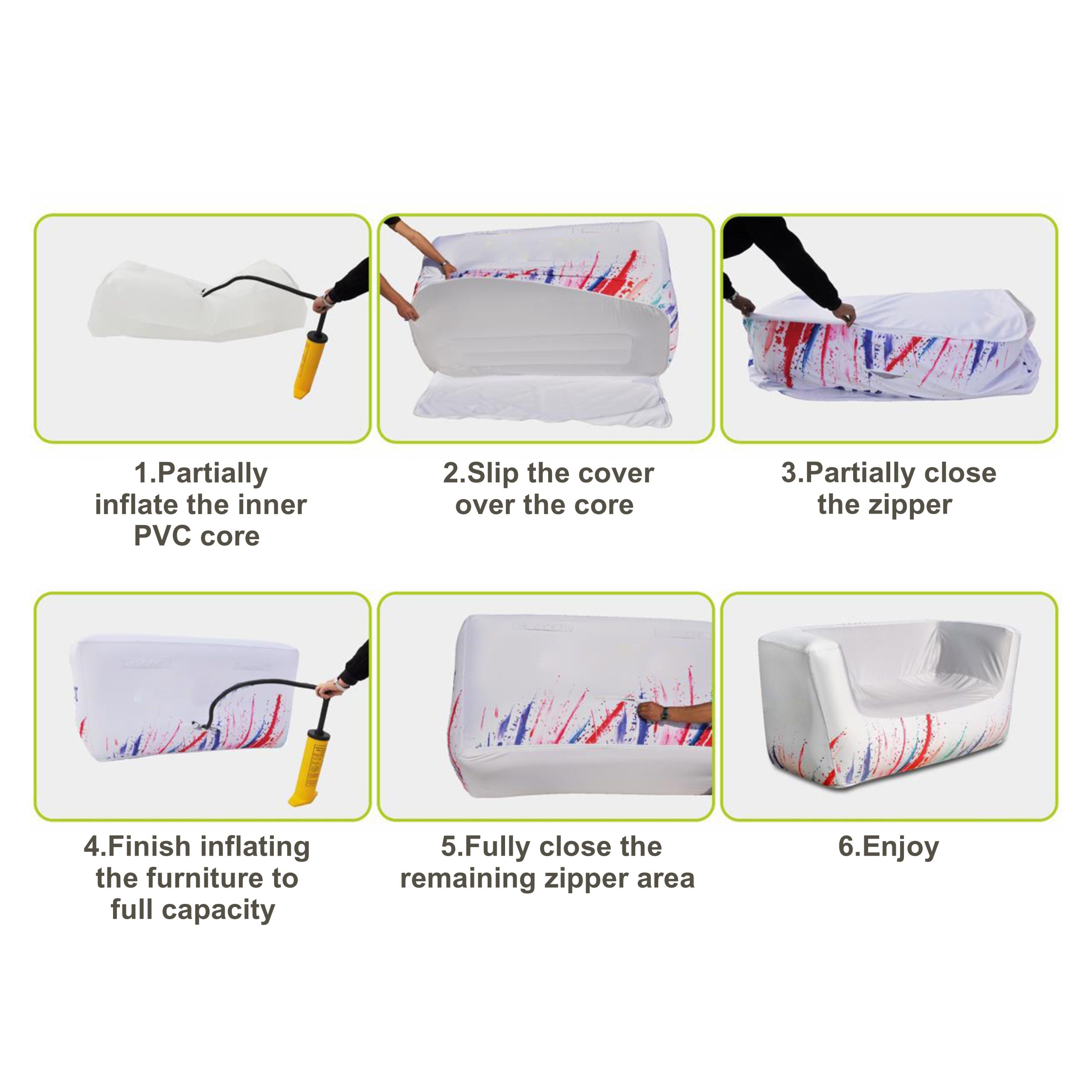Inflatable Two-seat Sofa - Image 5