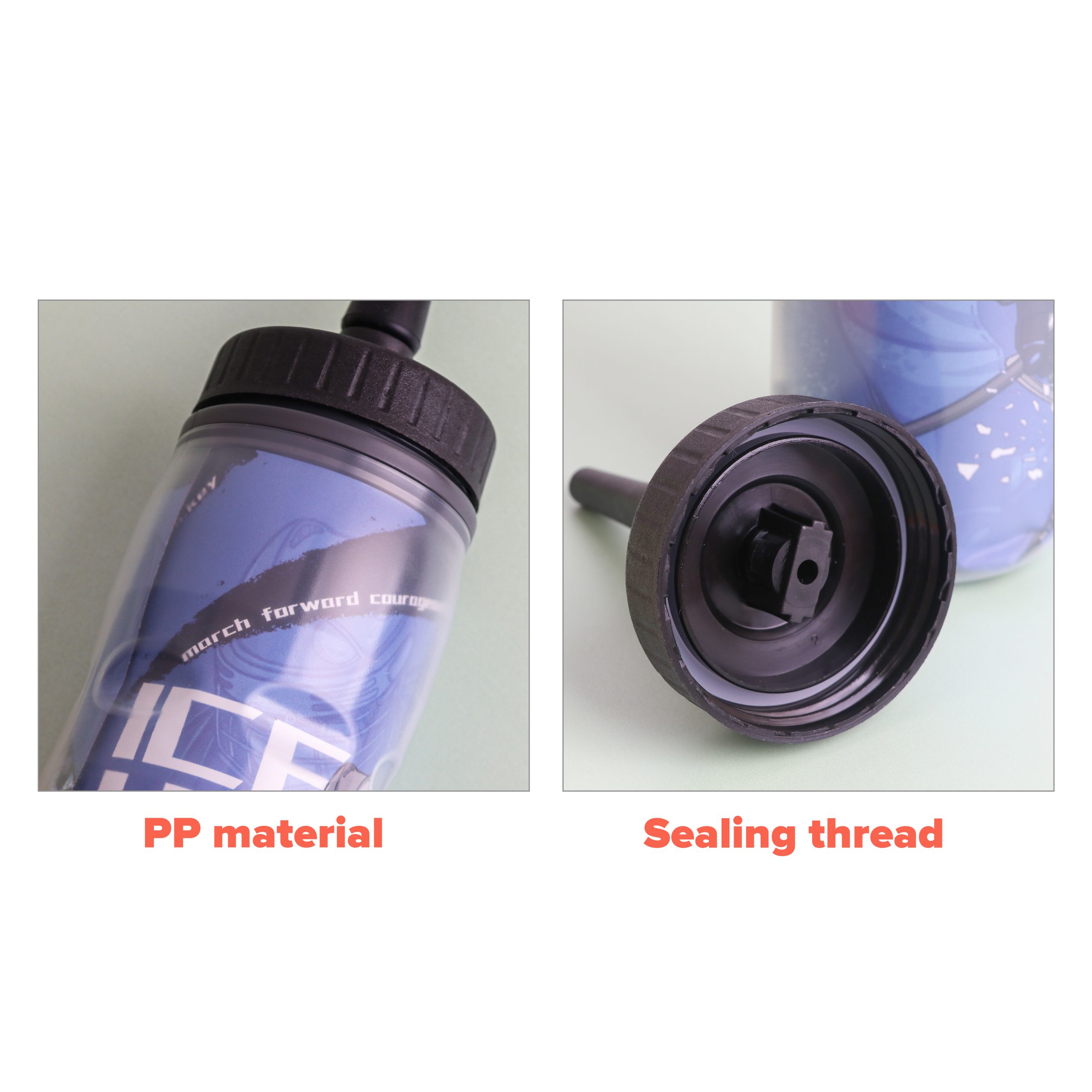 20oz 600ml Double Wall Squeeze Sports Water Bottle - Image 5