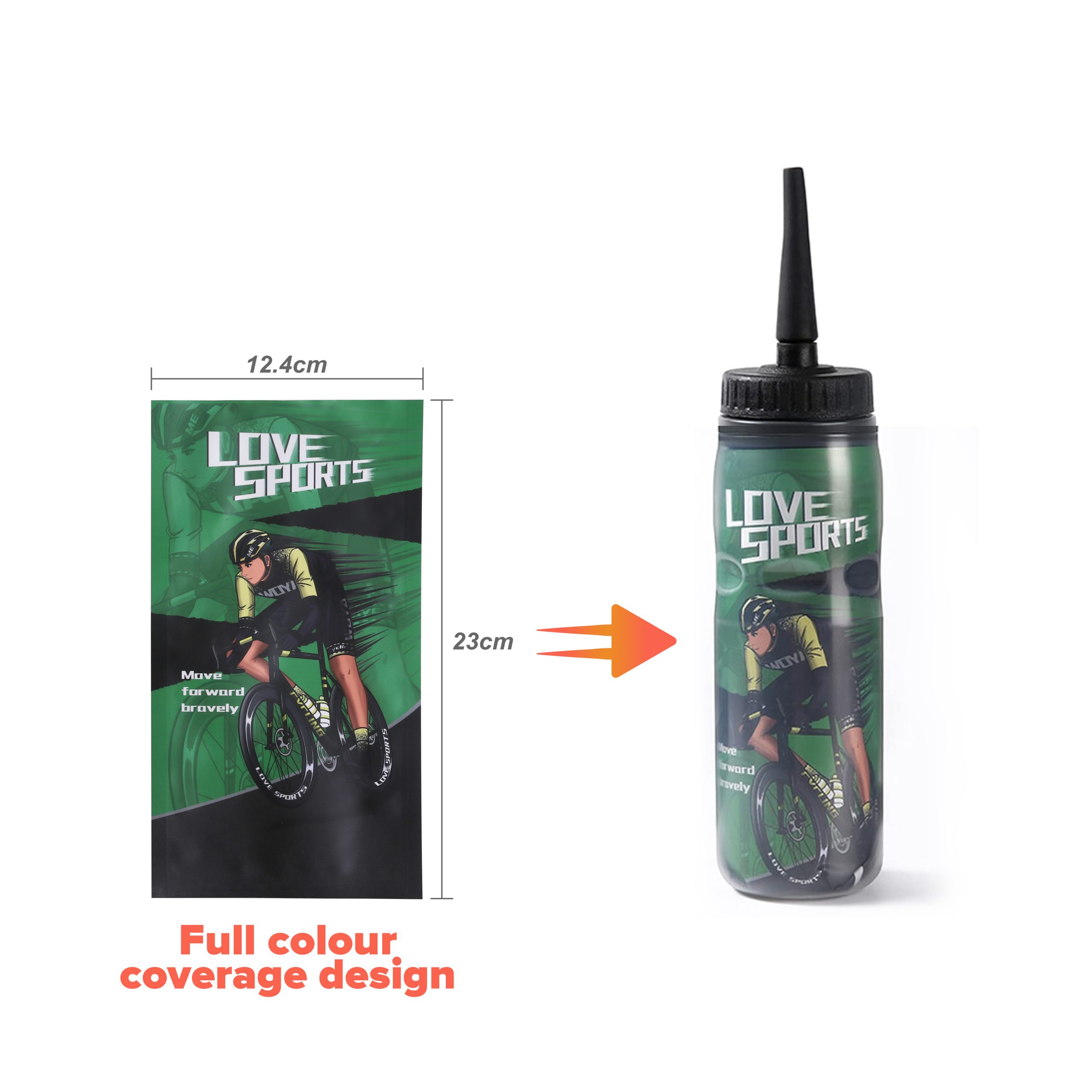 20oz 600ml Double Wall Squeeze Sports Water Bottle - Image 3
