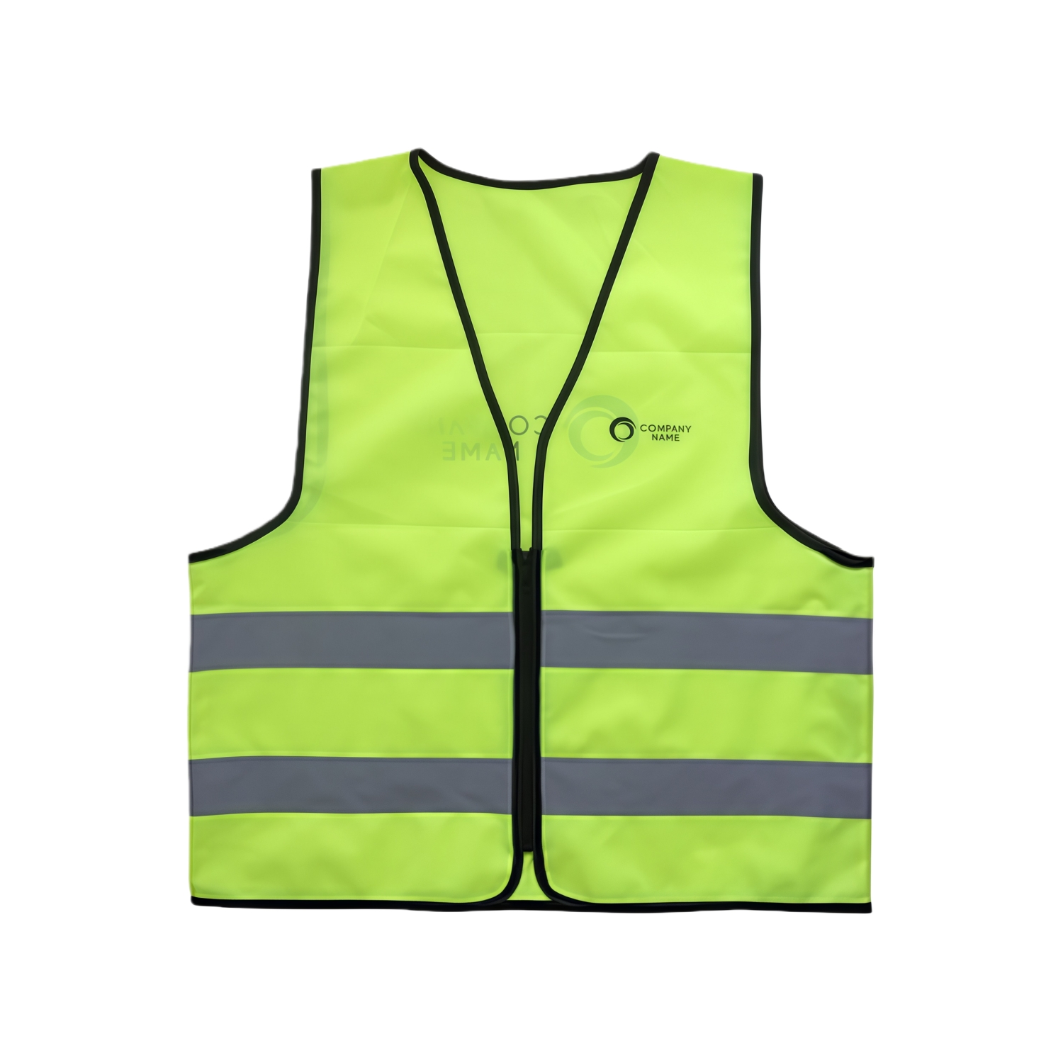 Unisex Adults Classic Hi-Vis Vest with Horizontal Reflective Tape - Image 3