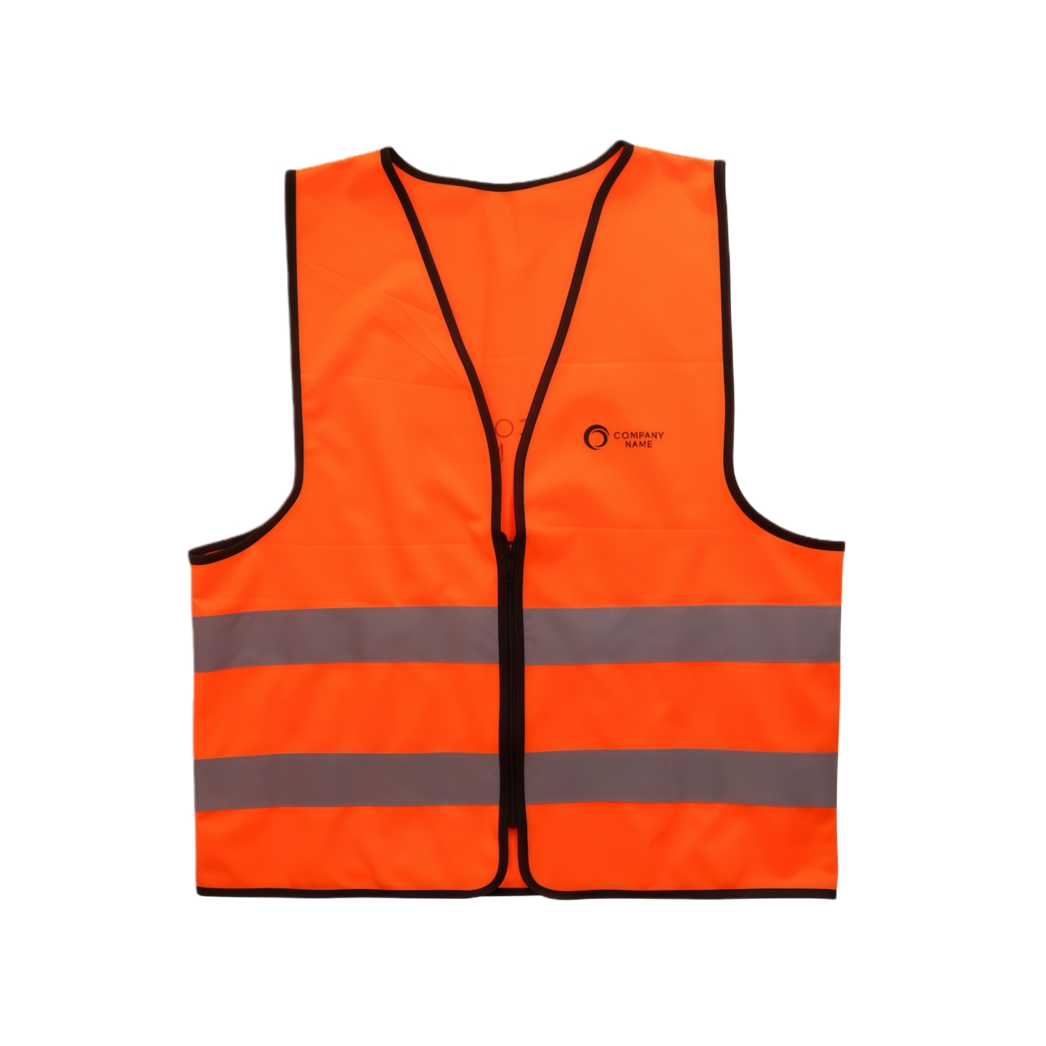 Unisex Adults Classic Hi-Vis Vest with Horizontal Reflective Tape - Image 4