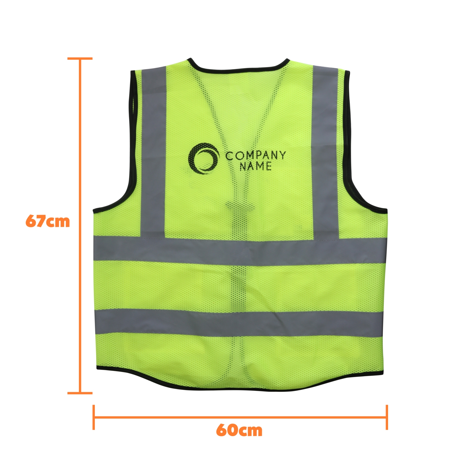 Unisex Adults Hi-Vis Vest With Reflective Tapes and Functional Pockets - Image 10