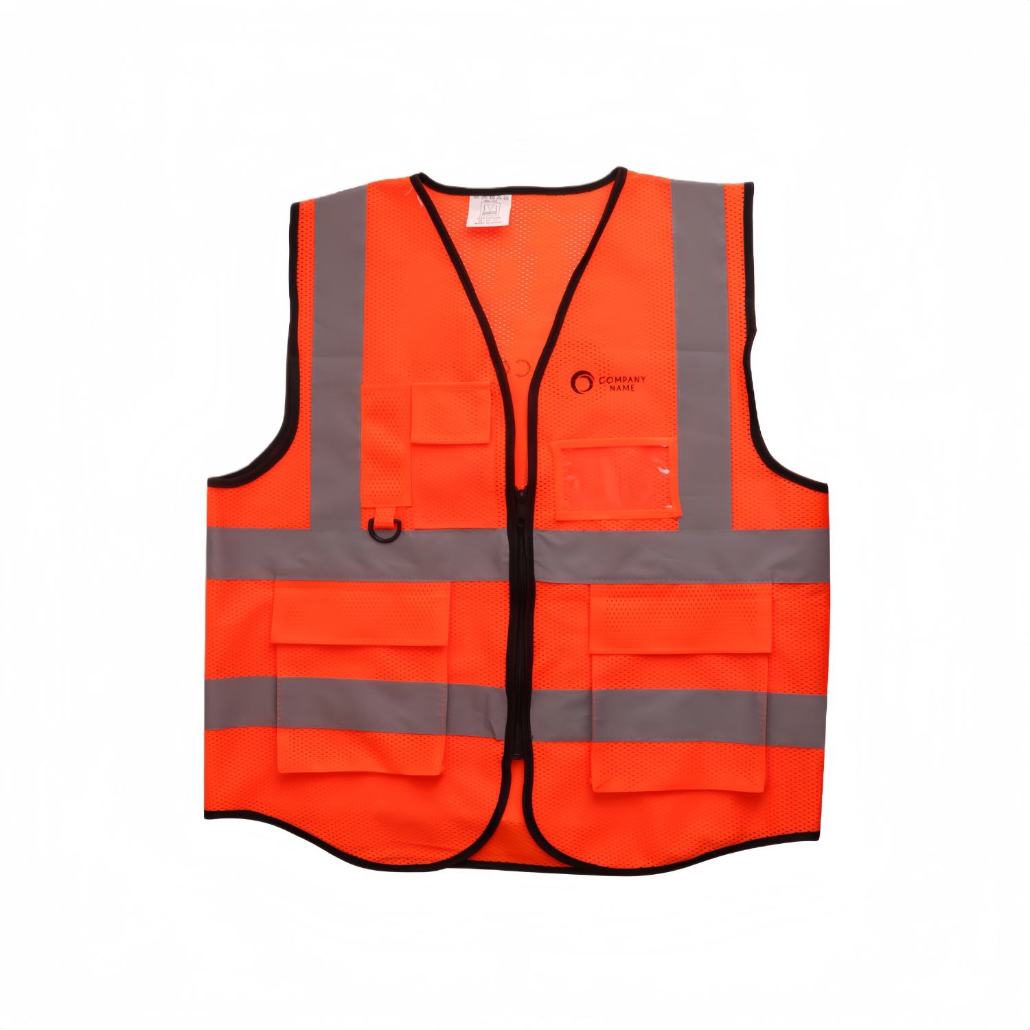 Unisex Adults Hi-Vis Vest With Reflective Tapes and Functional Pockets - Image 5