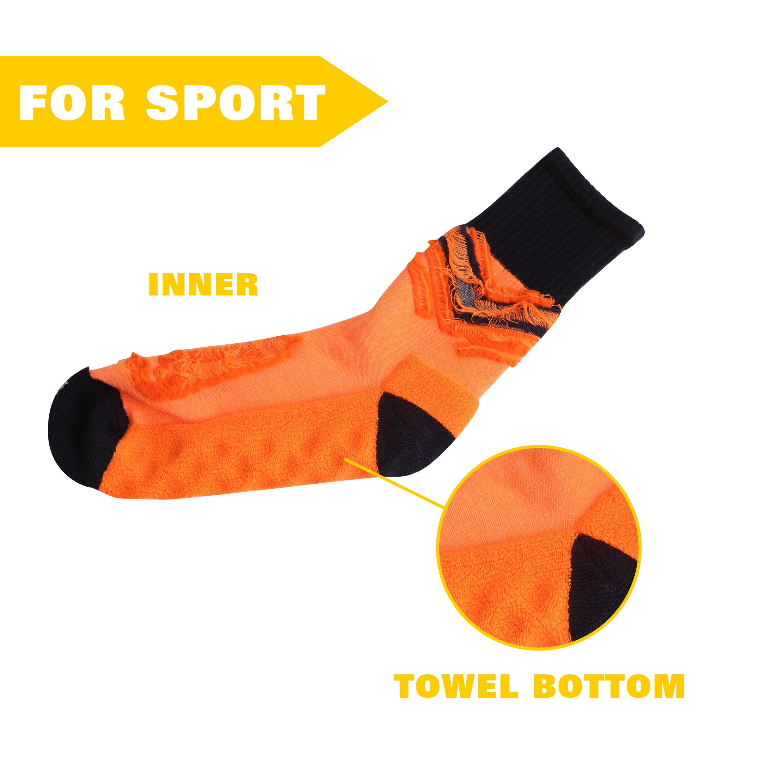 Crew Gripper Football Socks - With Towel Bottom - Image 6
