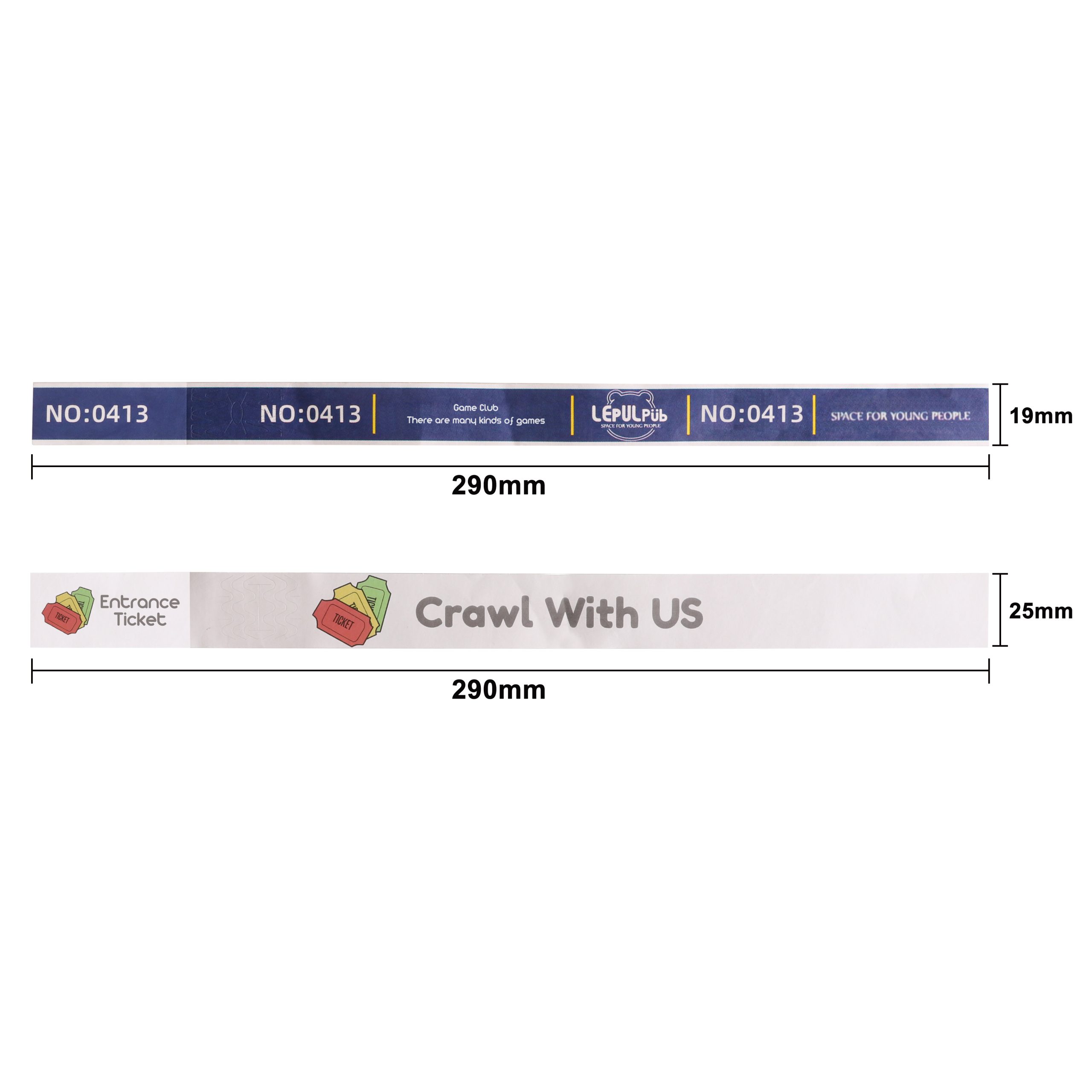Tabbed Disposable Tyvek Wristband - Image 5