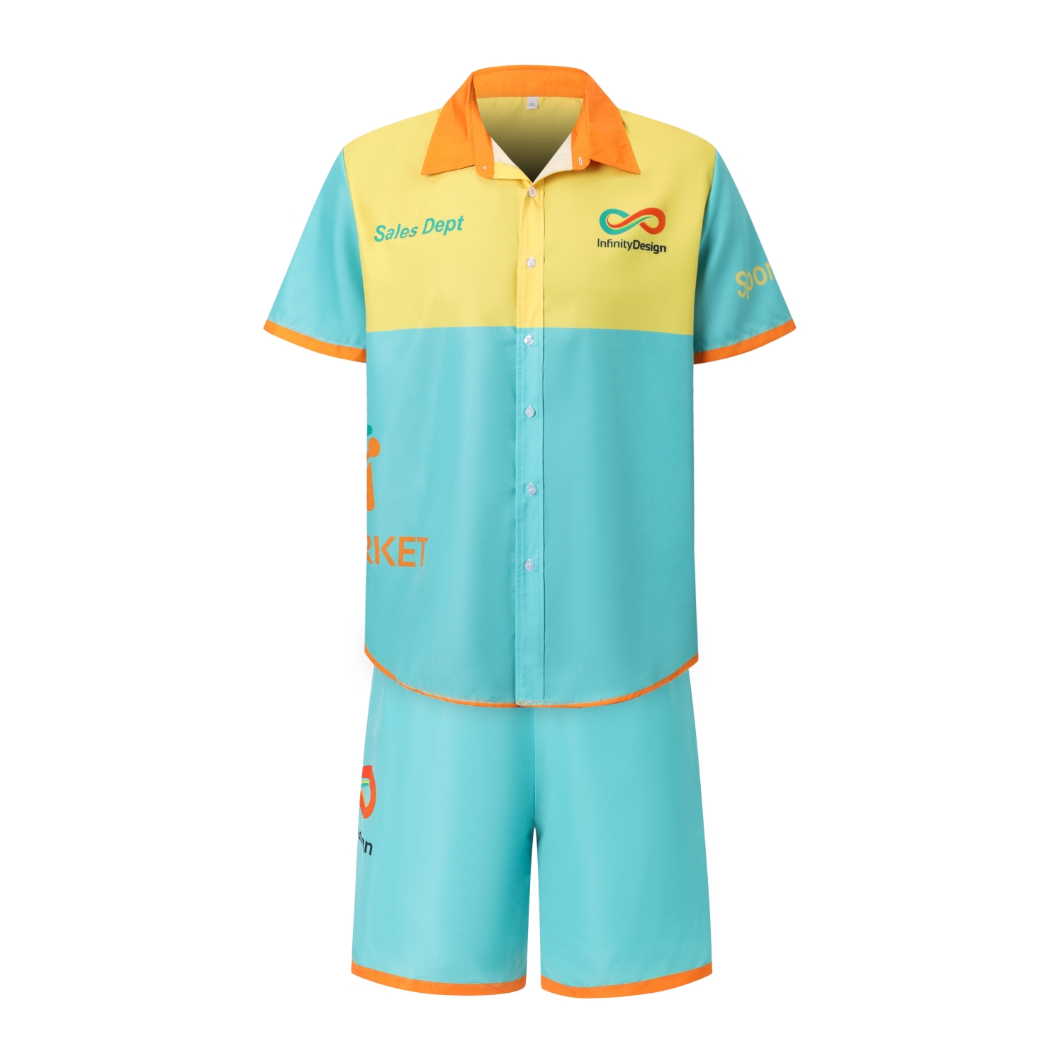 Men's Polyester Sublimated Beach Shorts - Image 4