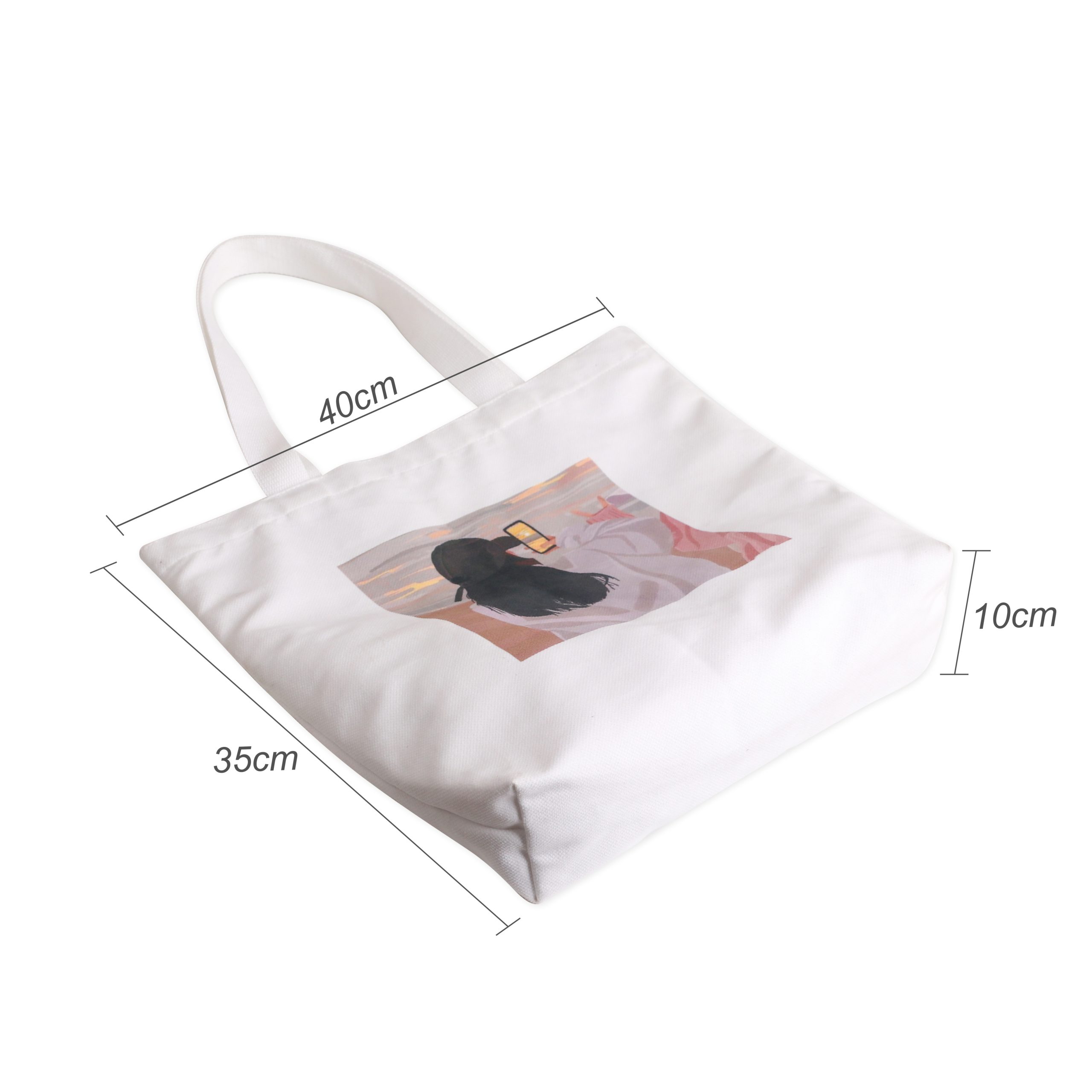 Velvet Tote Bag-Full colour both side - Image 3