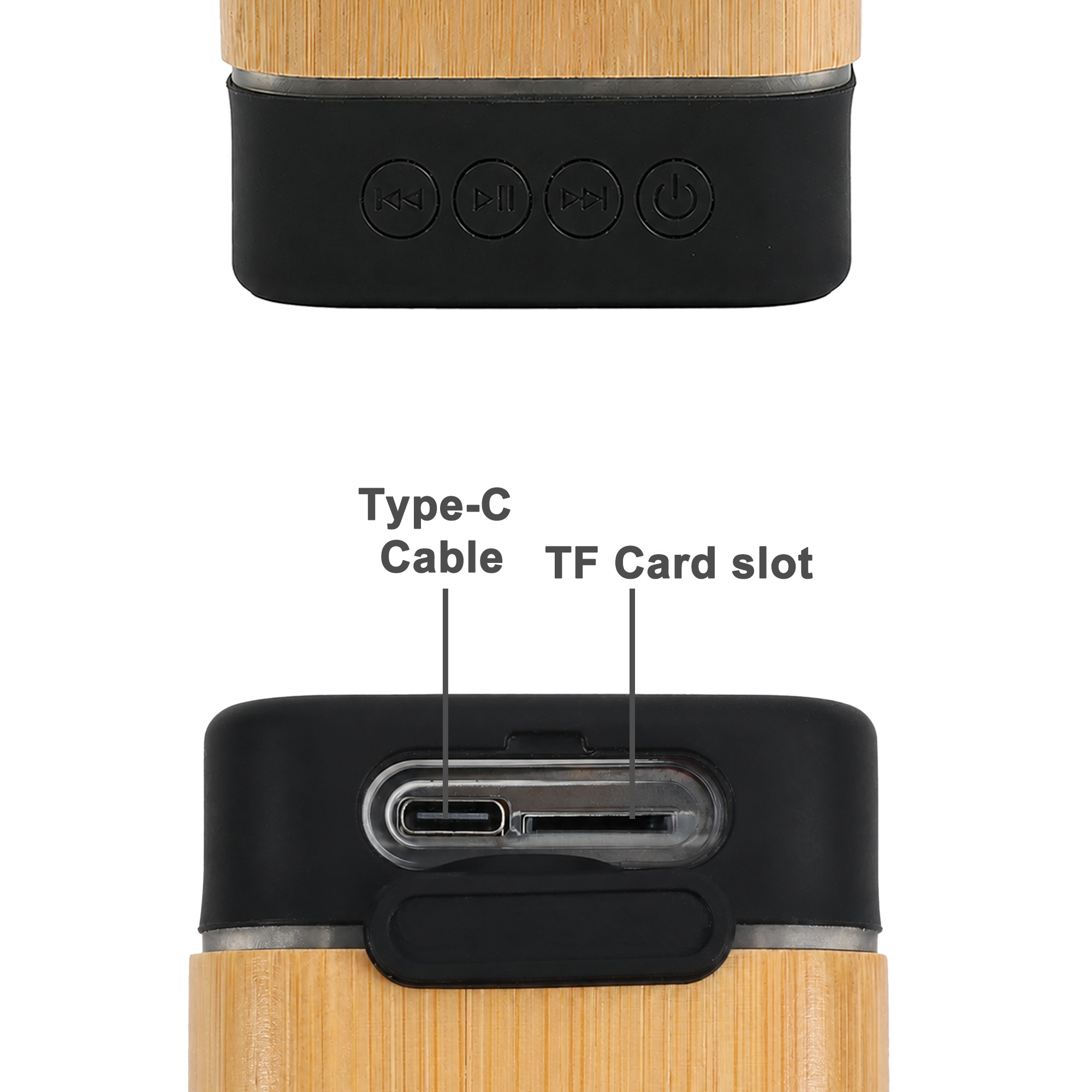 Bamboo Bluetooth Wireless Speaker - Image 6
