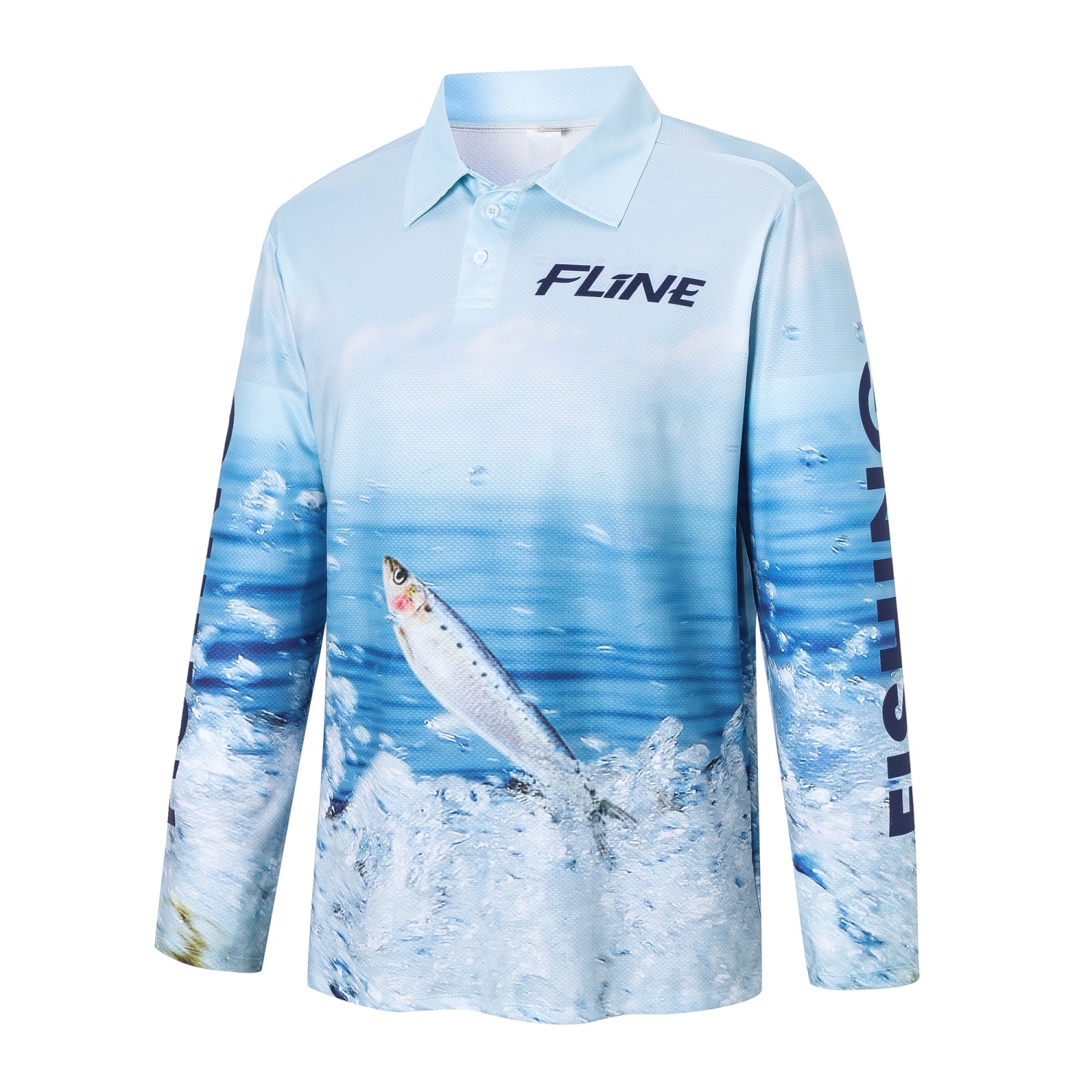 Men's Polyester Spandex Sublimated Fishing POLO - Image 3