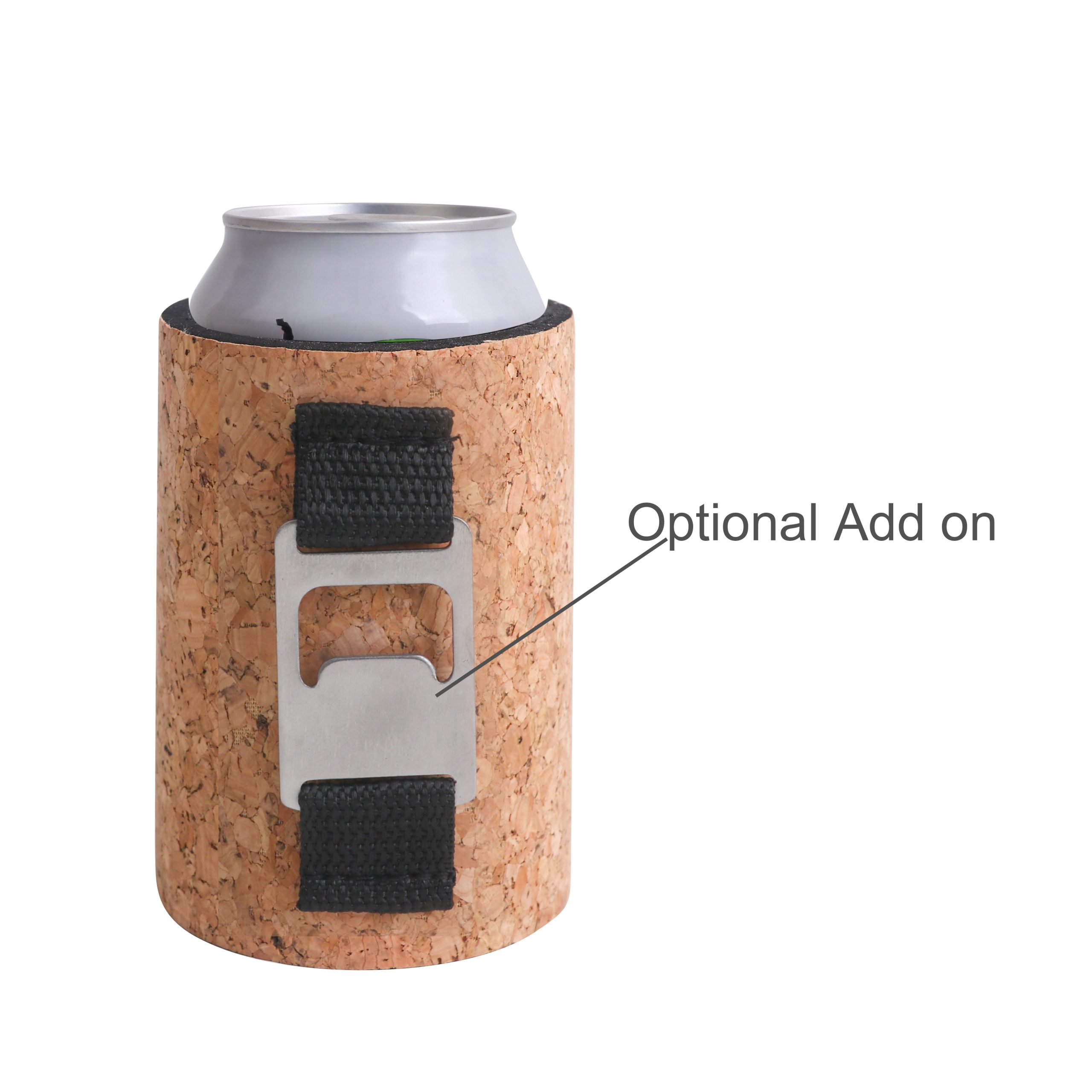 Cork Stubby Holder with Base - Image 4