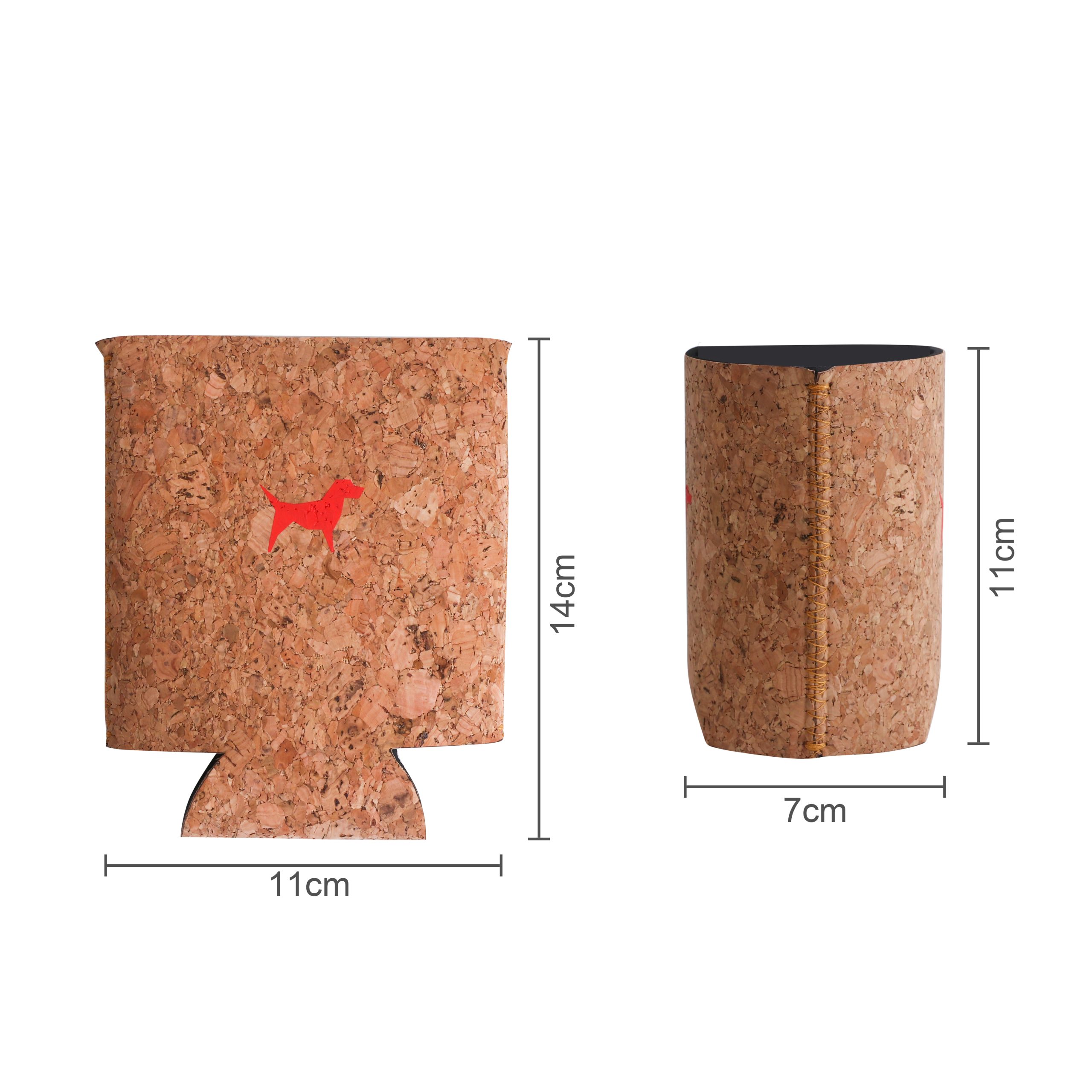 Flat Packed Cork Stubby Holder - Image 2