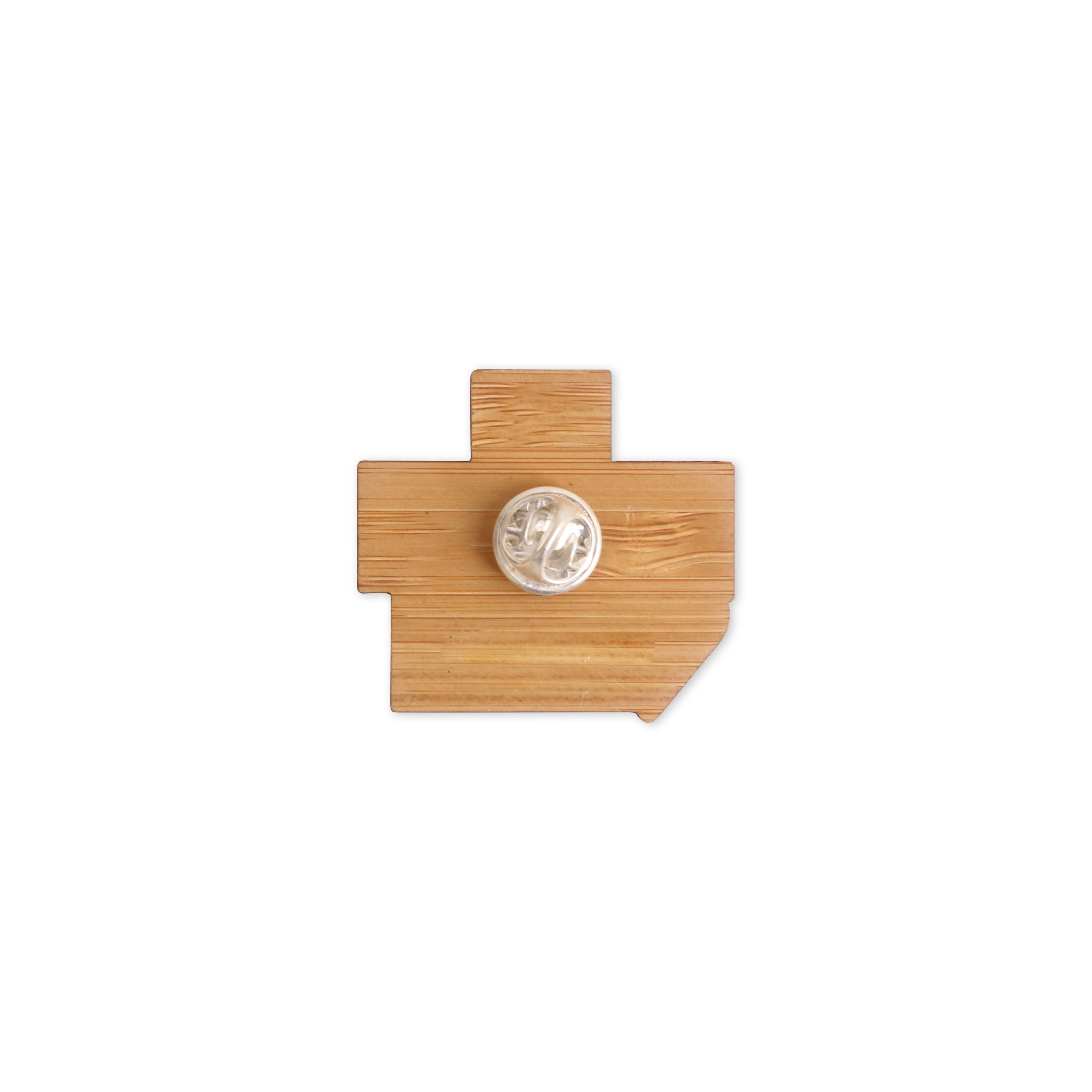 Custom Shaped Bamboo Pin - Image 2