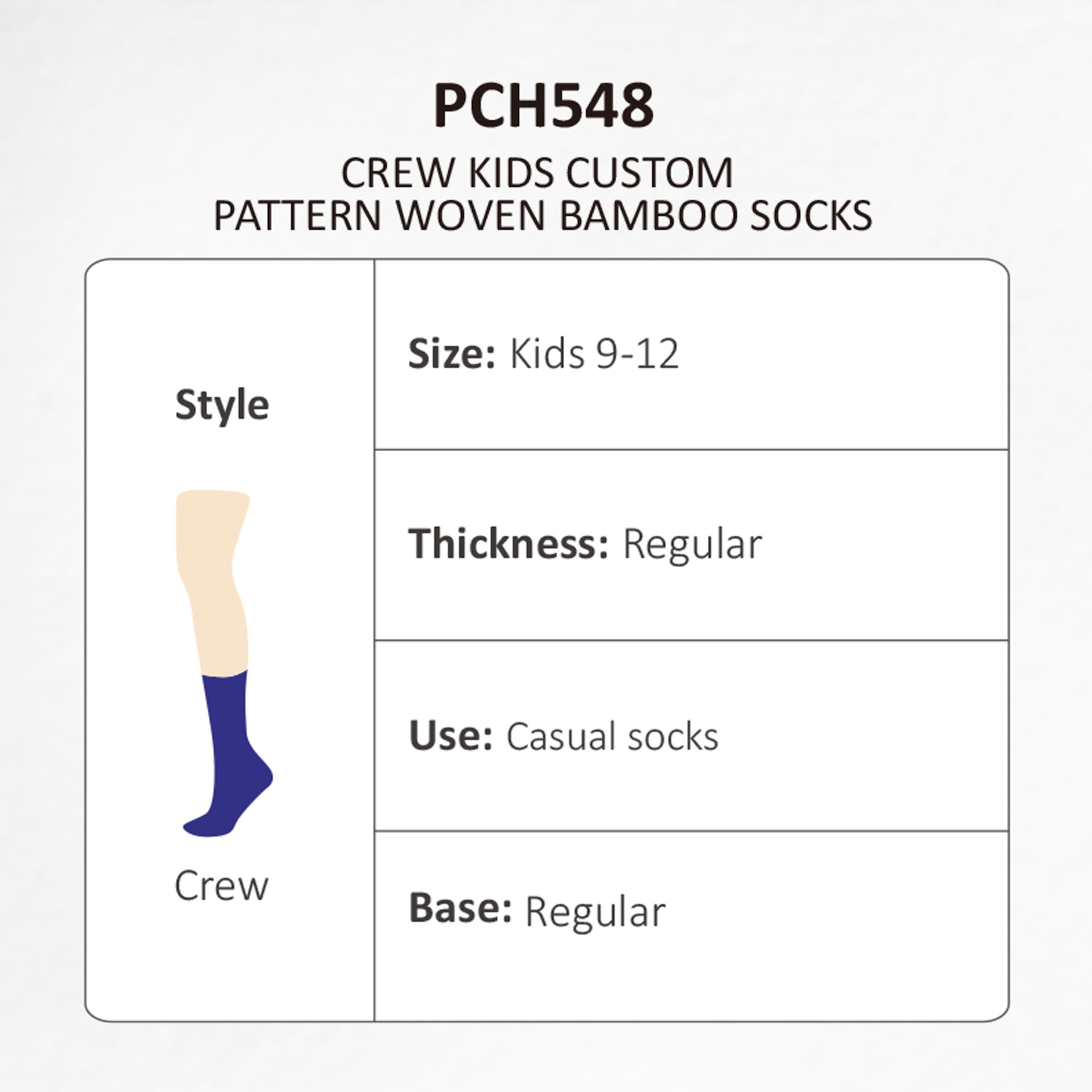 Crew Kids Custom Pattern Woven Bamboo Socks - Image 10