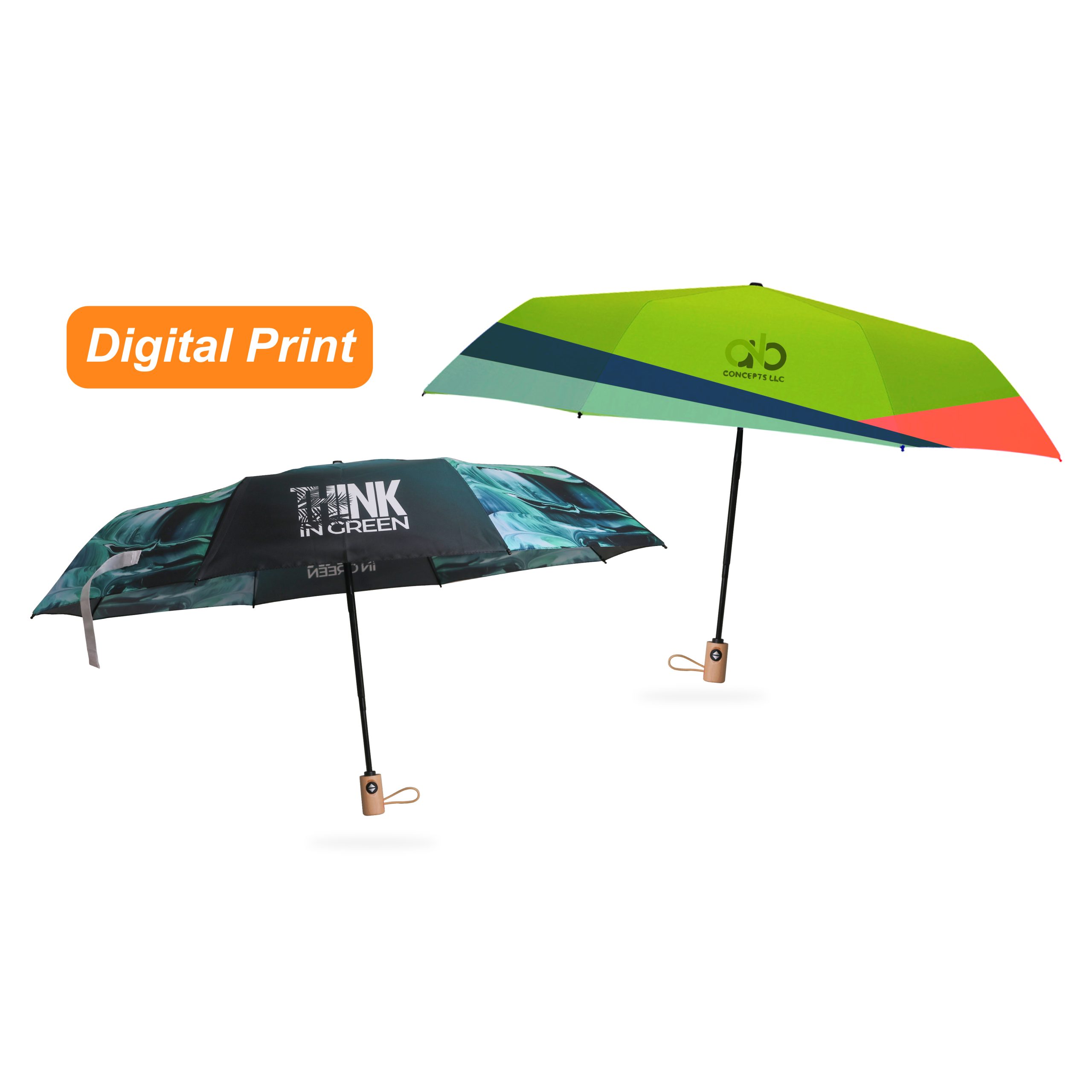 Triple folding RPET umbrella - auto open and close - Image 2
