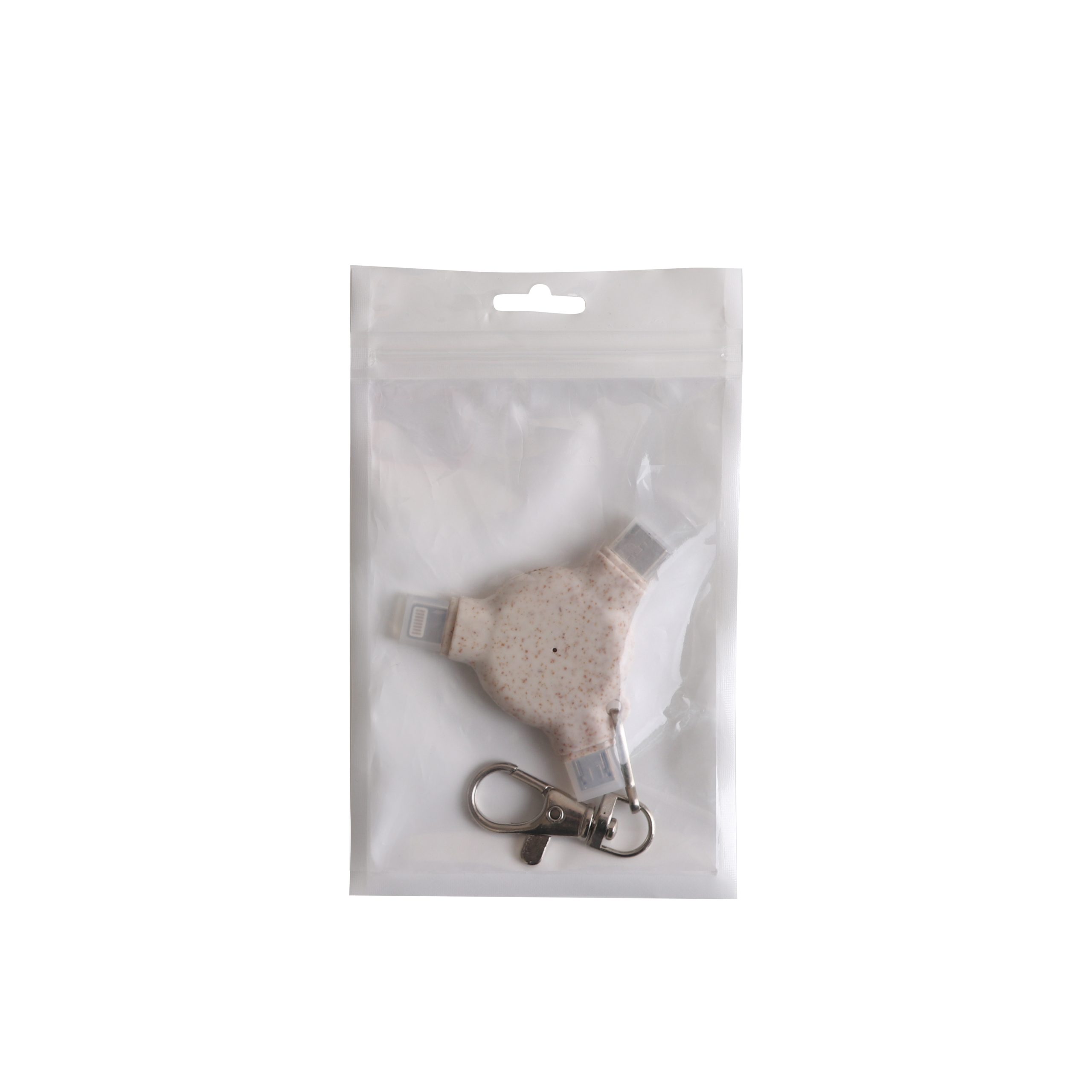 3-In-1 Wheat Straw Data Blocker with Keyring - Image 3