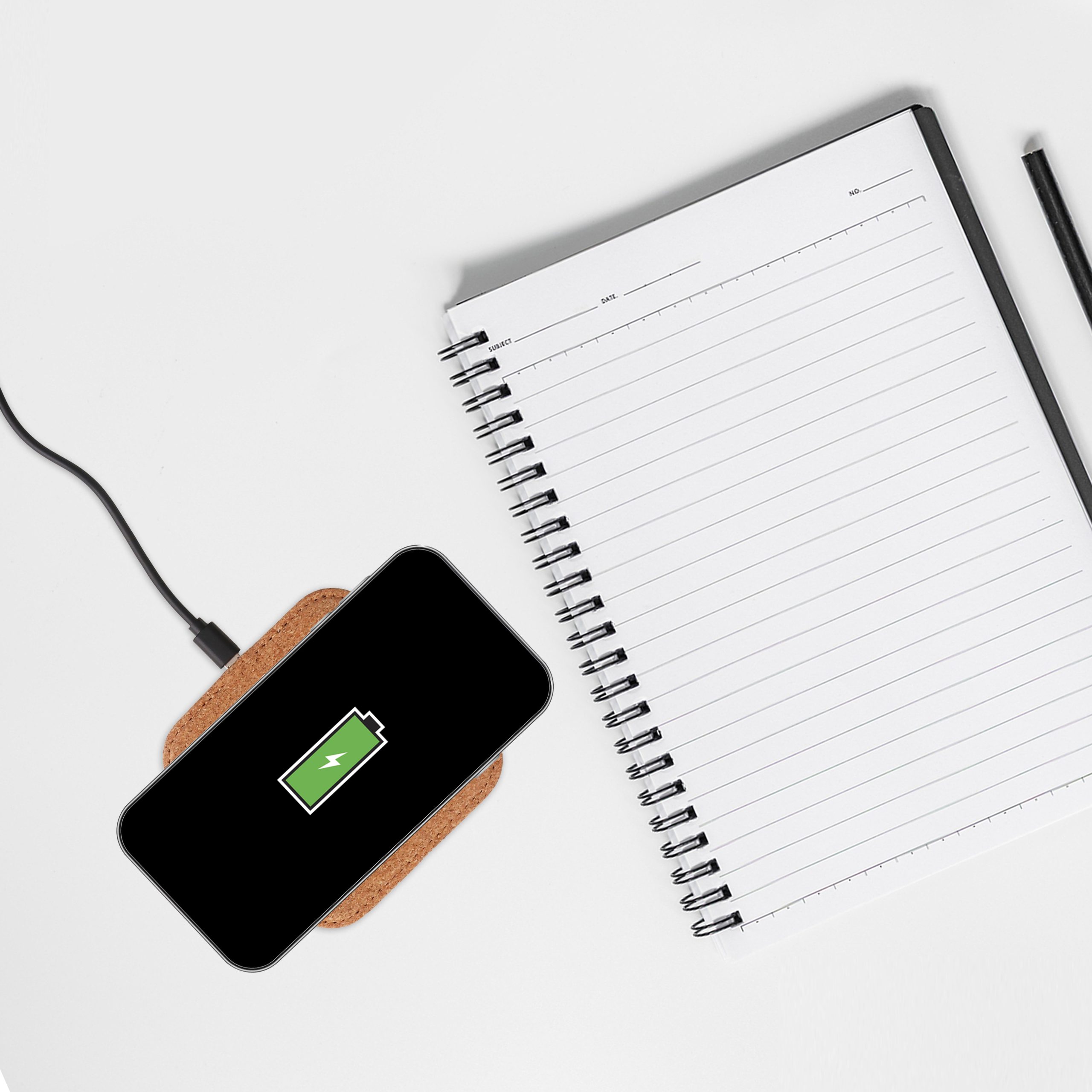 10W Square Cork Wireless Charger - Image 5