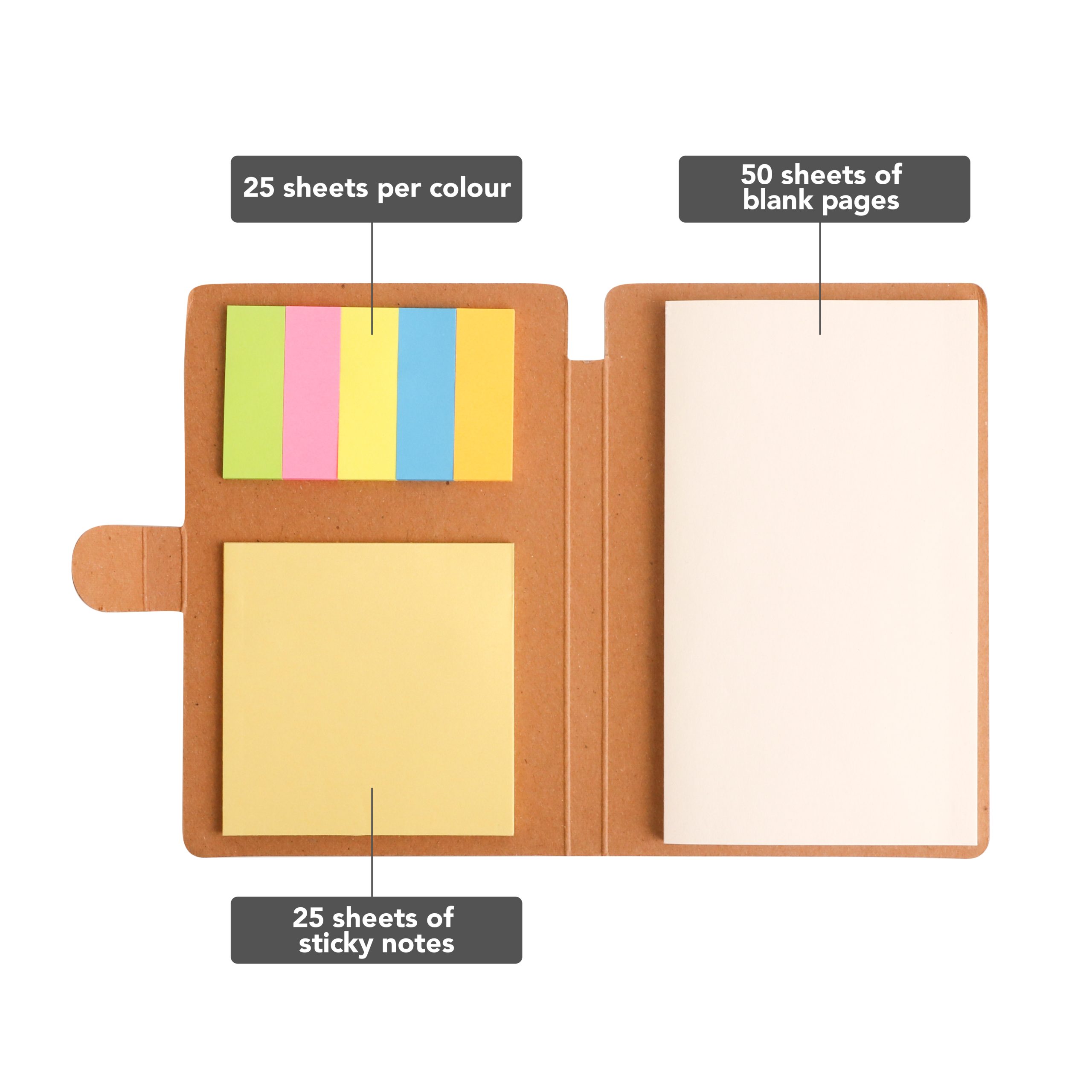 3-In-1 Notepad with Ballpoint Pen - Image 3