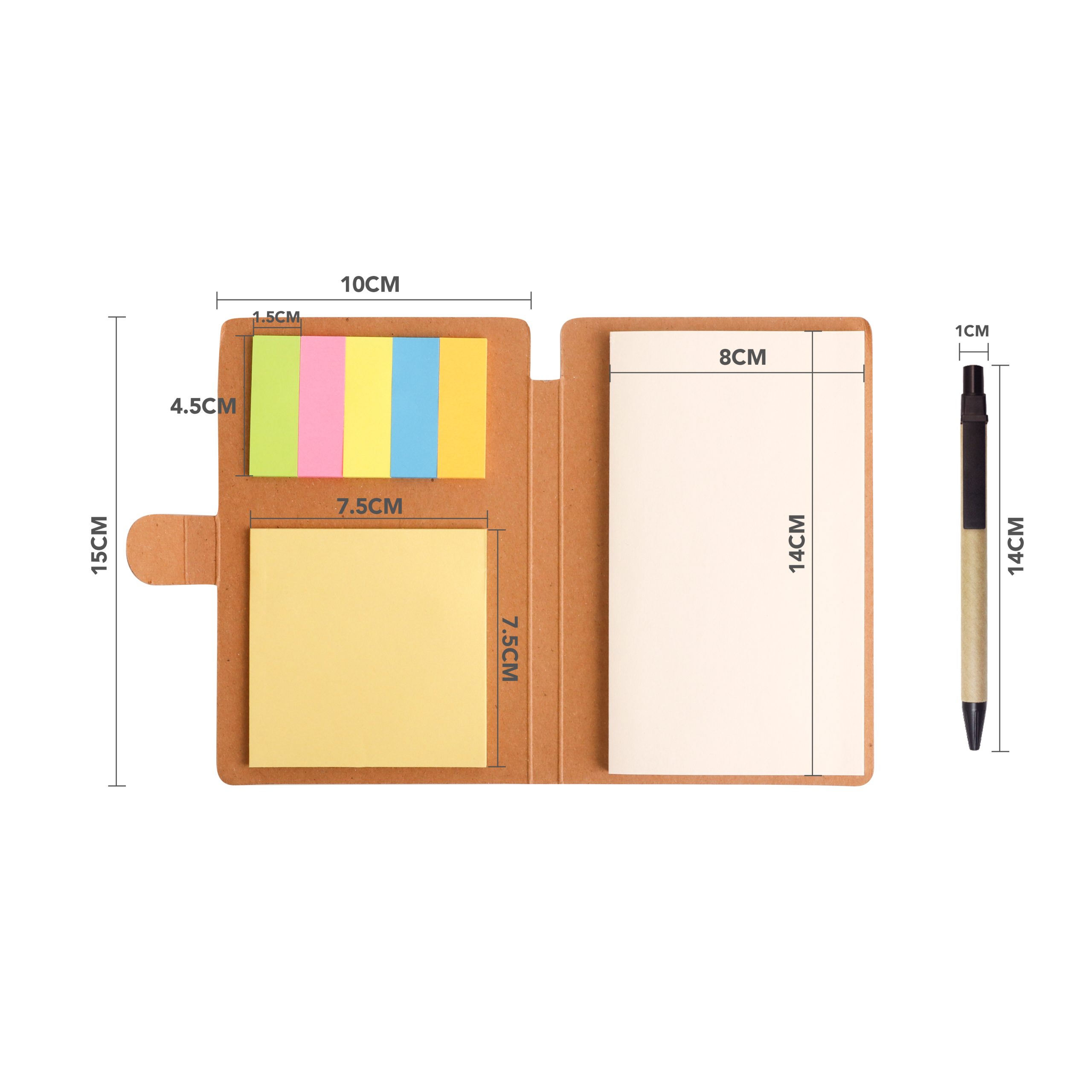 3-In-1 Notepad with Ballpoint Pen - Image 2