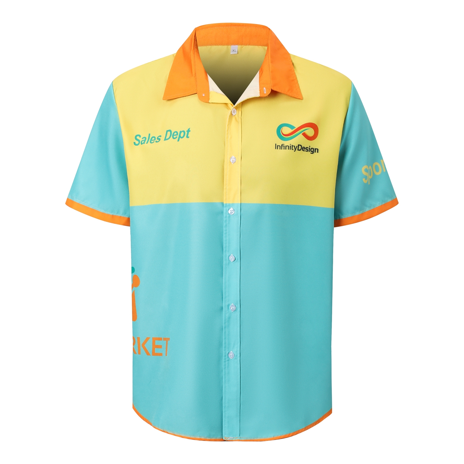 Men's Polyester Spandex Sublimated Hawaiian Shirt - Image 3