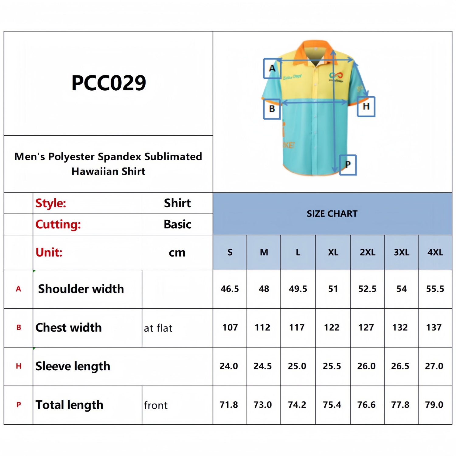 Men's Polyester Spandex Sublimated Hawaiian Shirt - Image 11