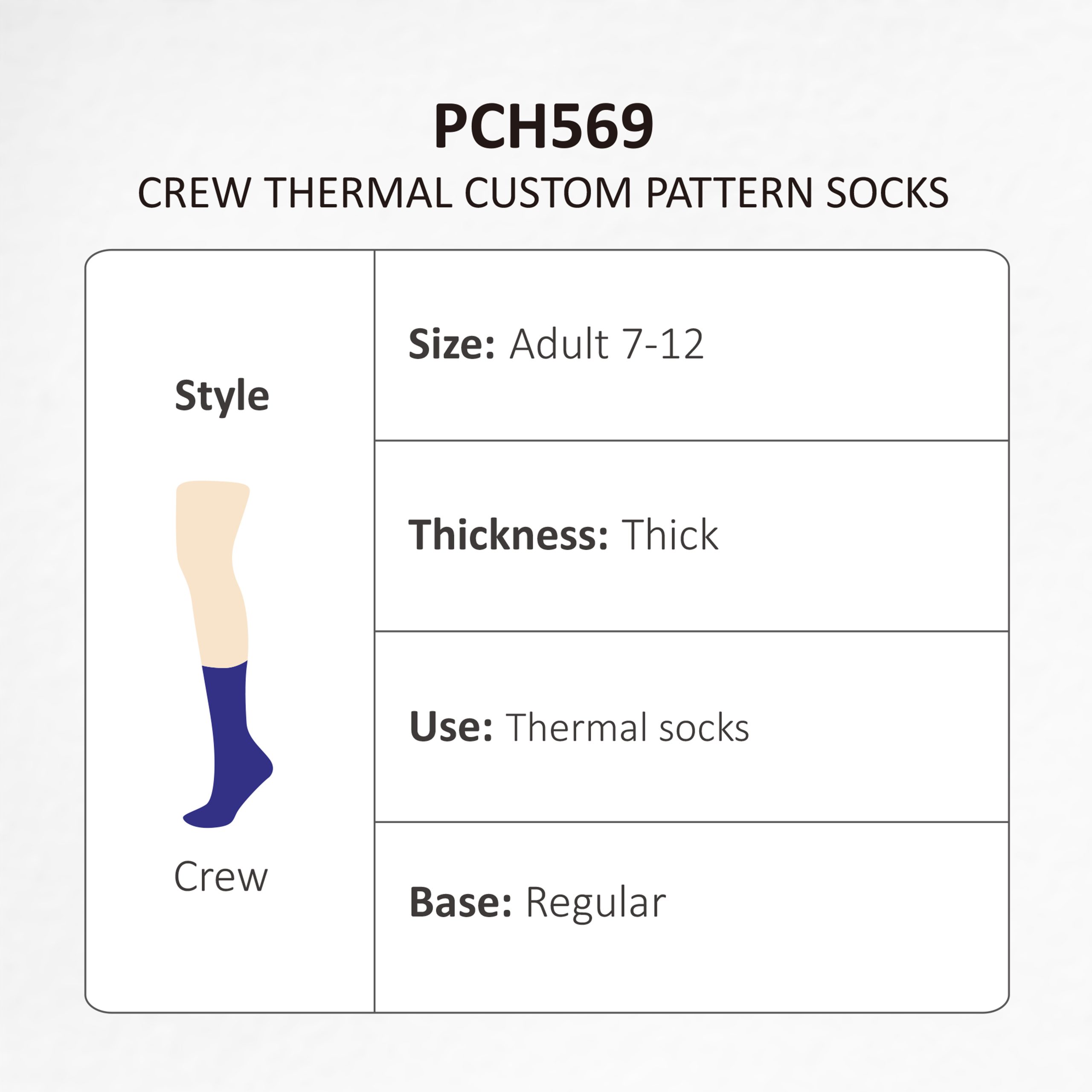 Crew Thermal Custom Pattern Socks - Image 12