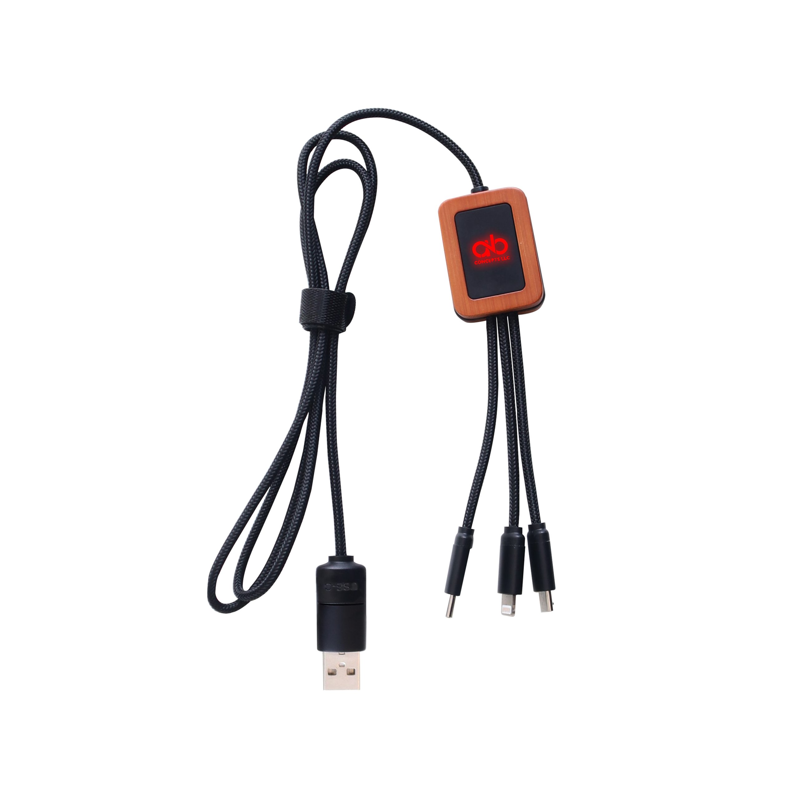 Long Light Up Charging Cable - Square Shape - Image 3