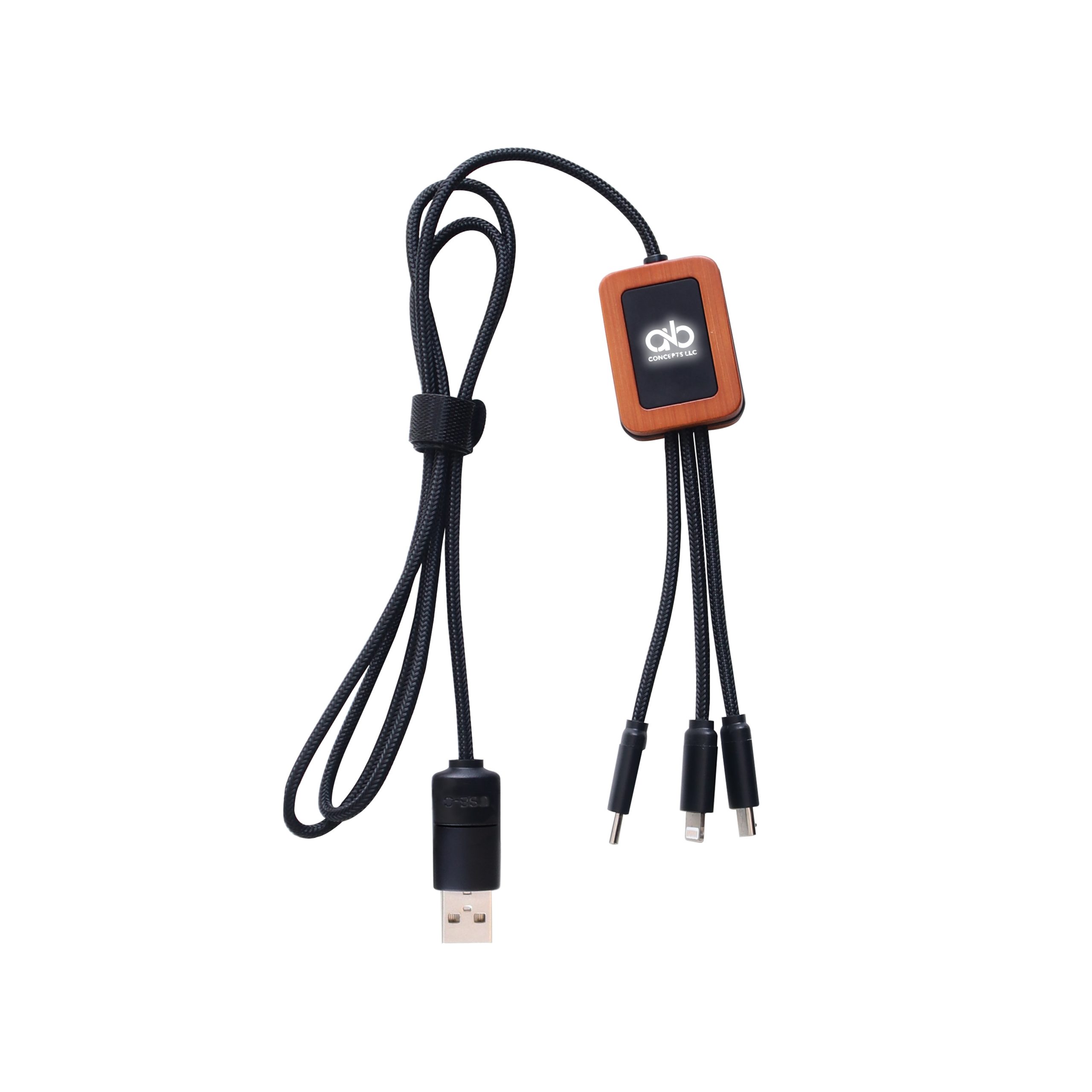 Long Light Up Charging Cable - Square Shape - Image 4