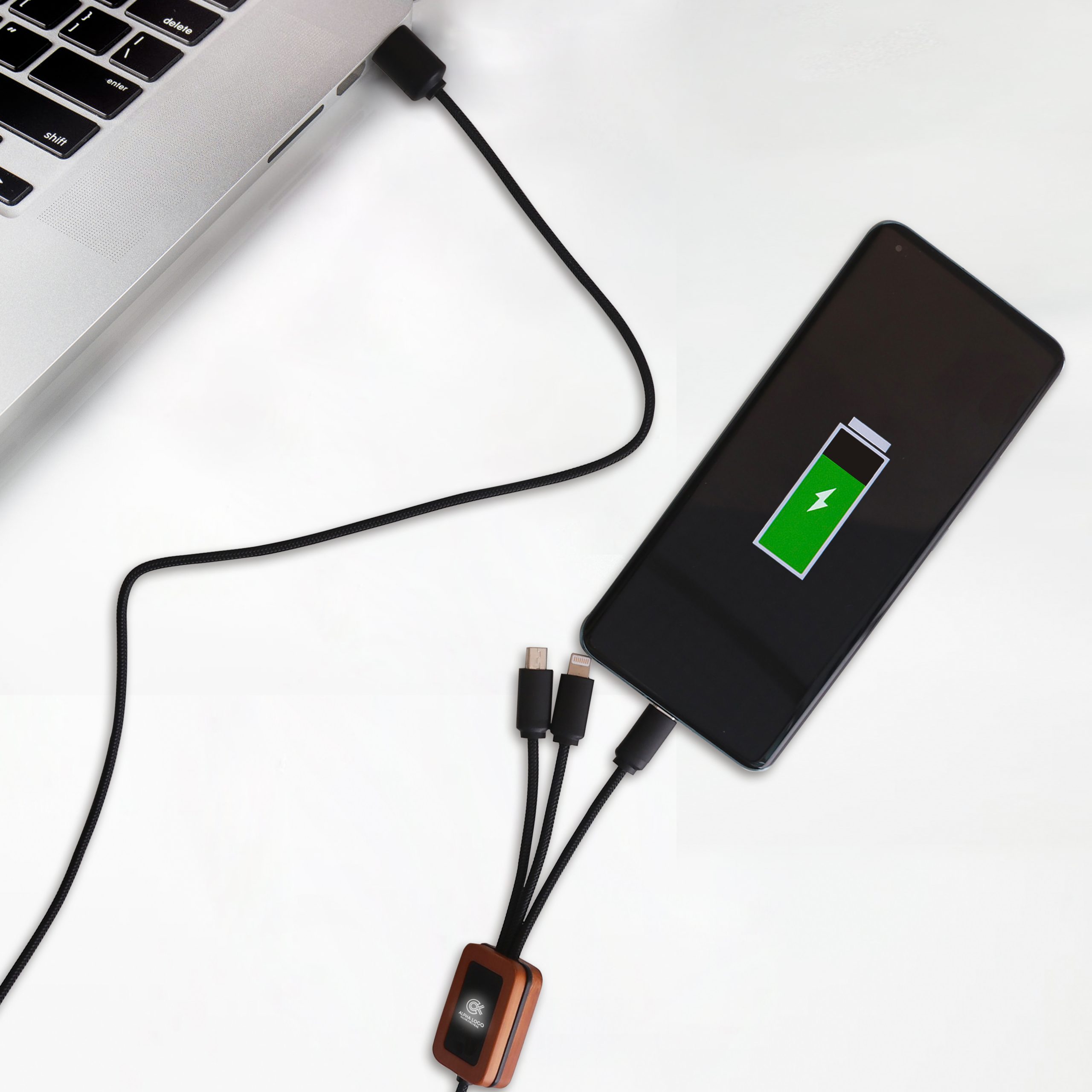 Long Light Up Charging Cable - Square Shape - Image 9