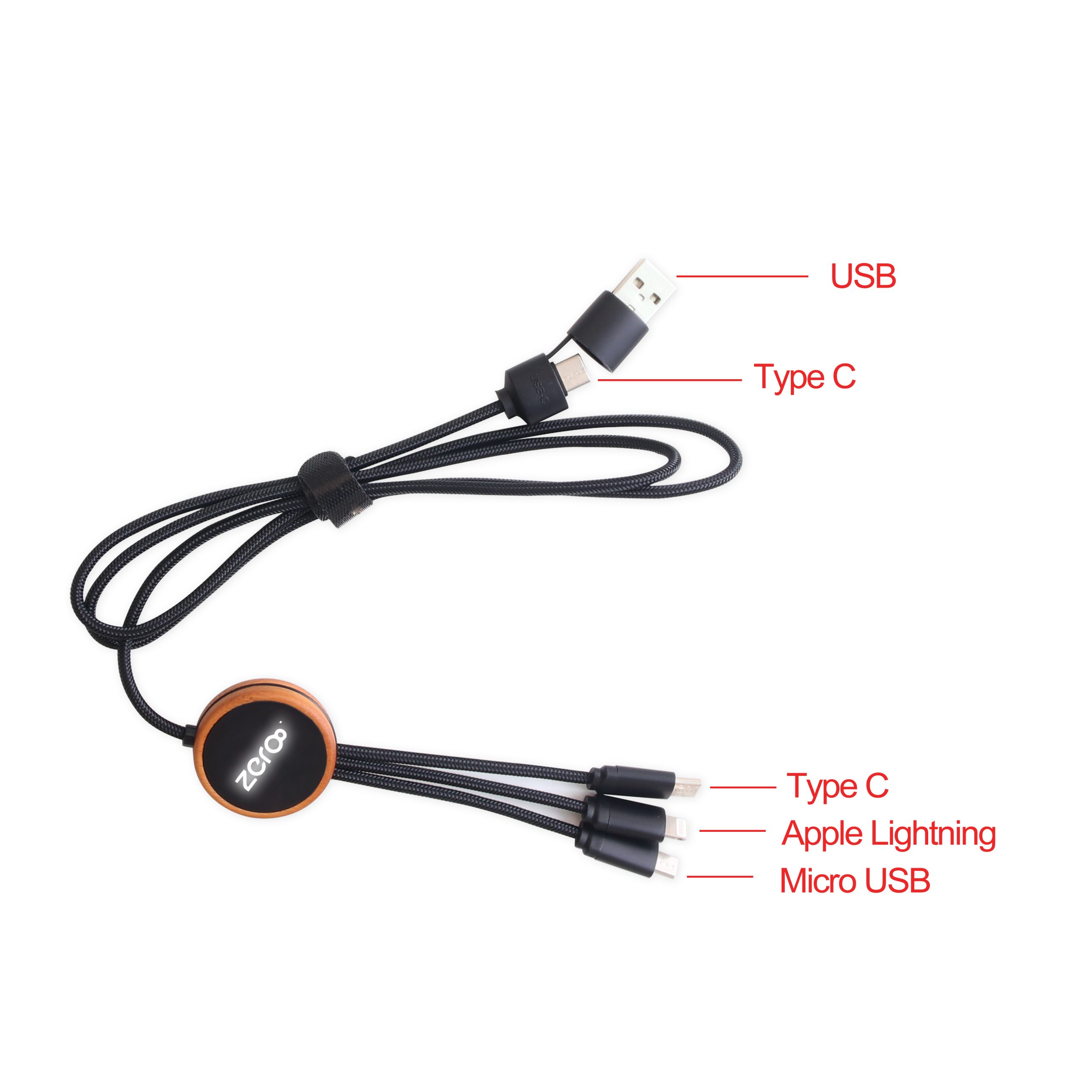Long Light Up Charging Cable - Round Shape - Image 5