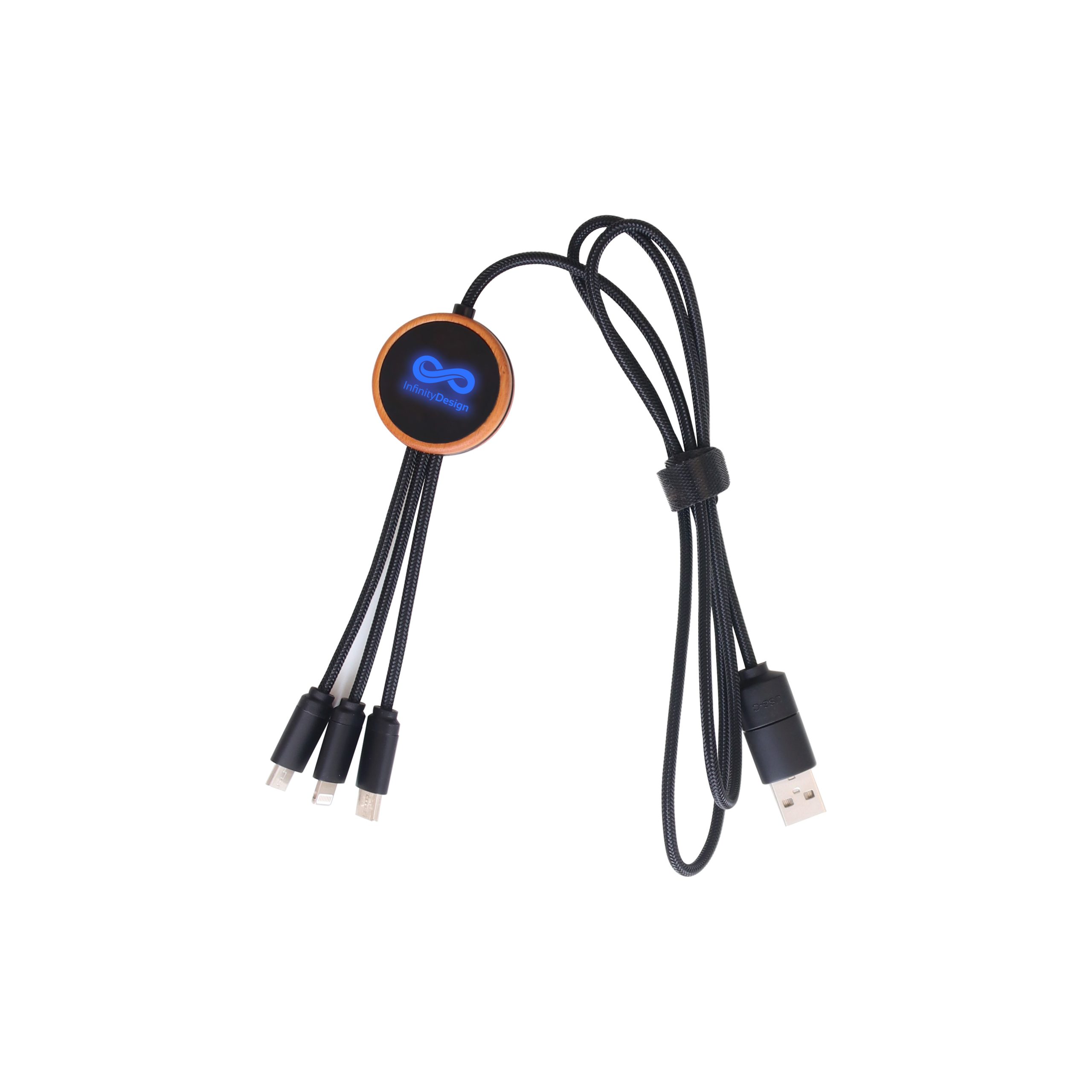 Long Light Up Charging Cable - Round Shape - Image 2