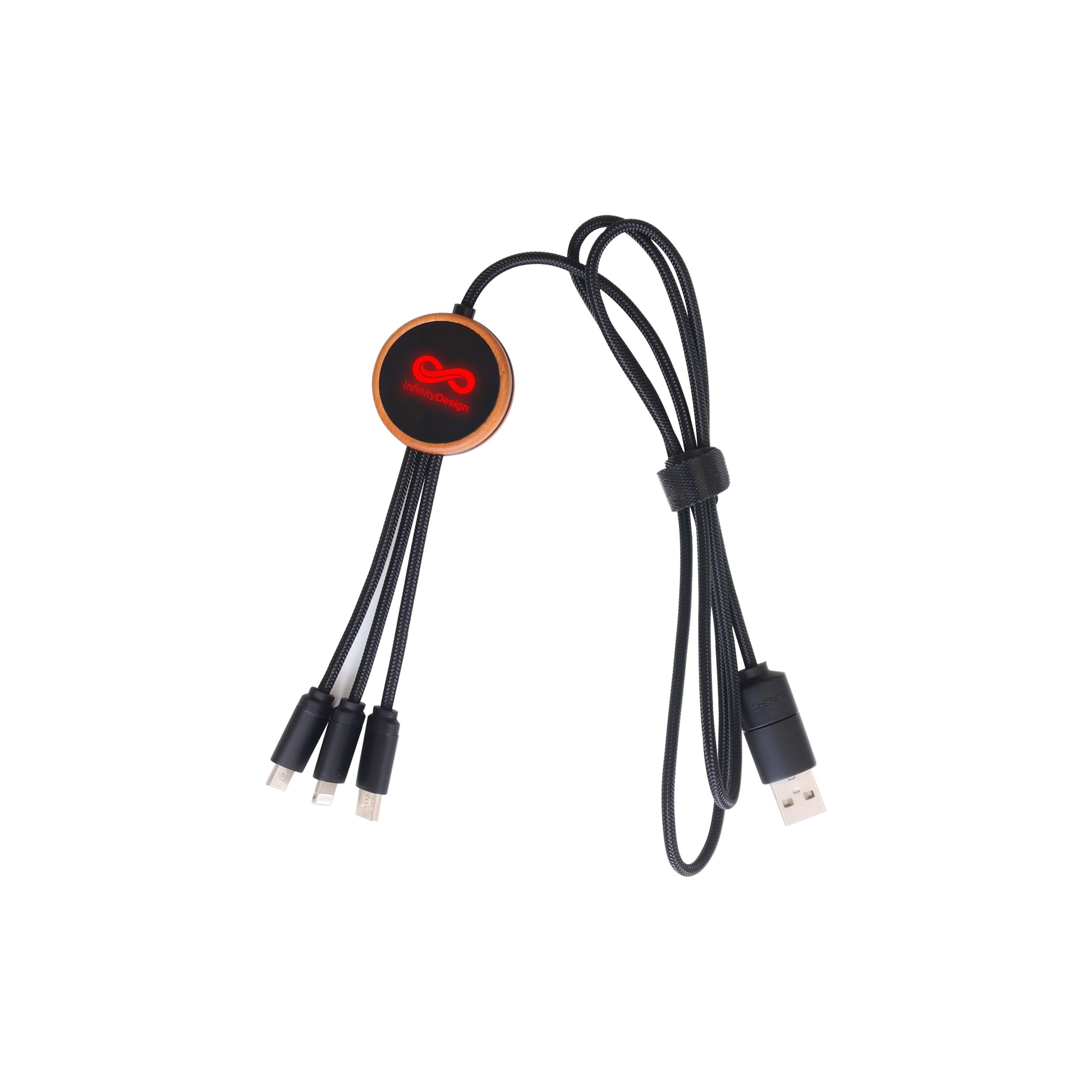 Long Light Up Charging Cable - Round Shape - Image 3