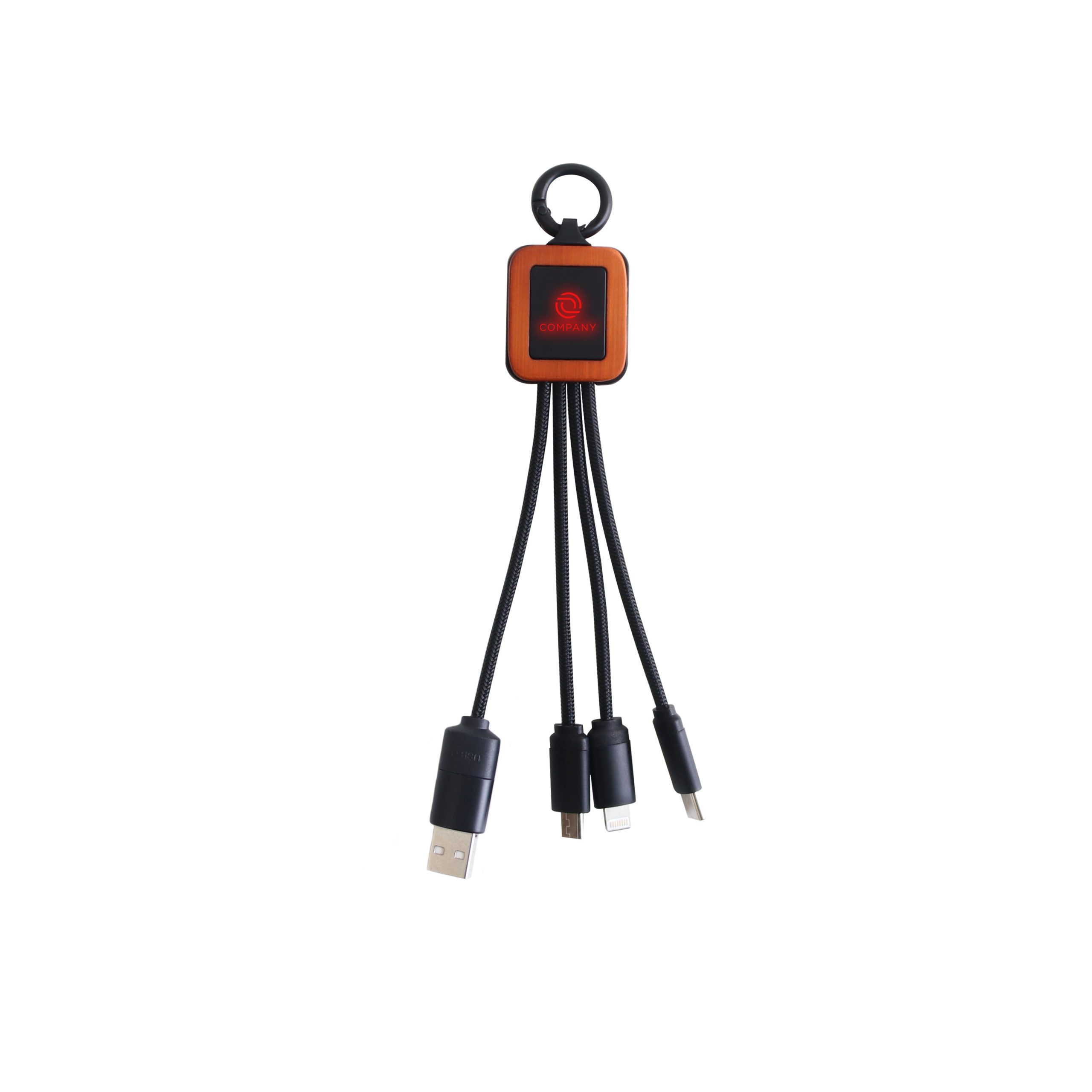 Light Up Charging Cable - Square Shape - Image 3