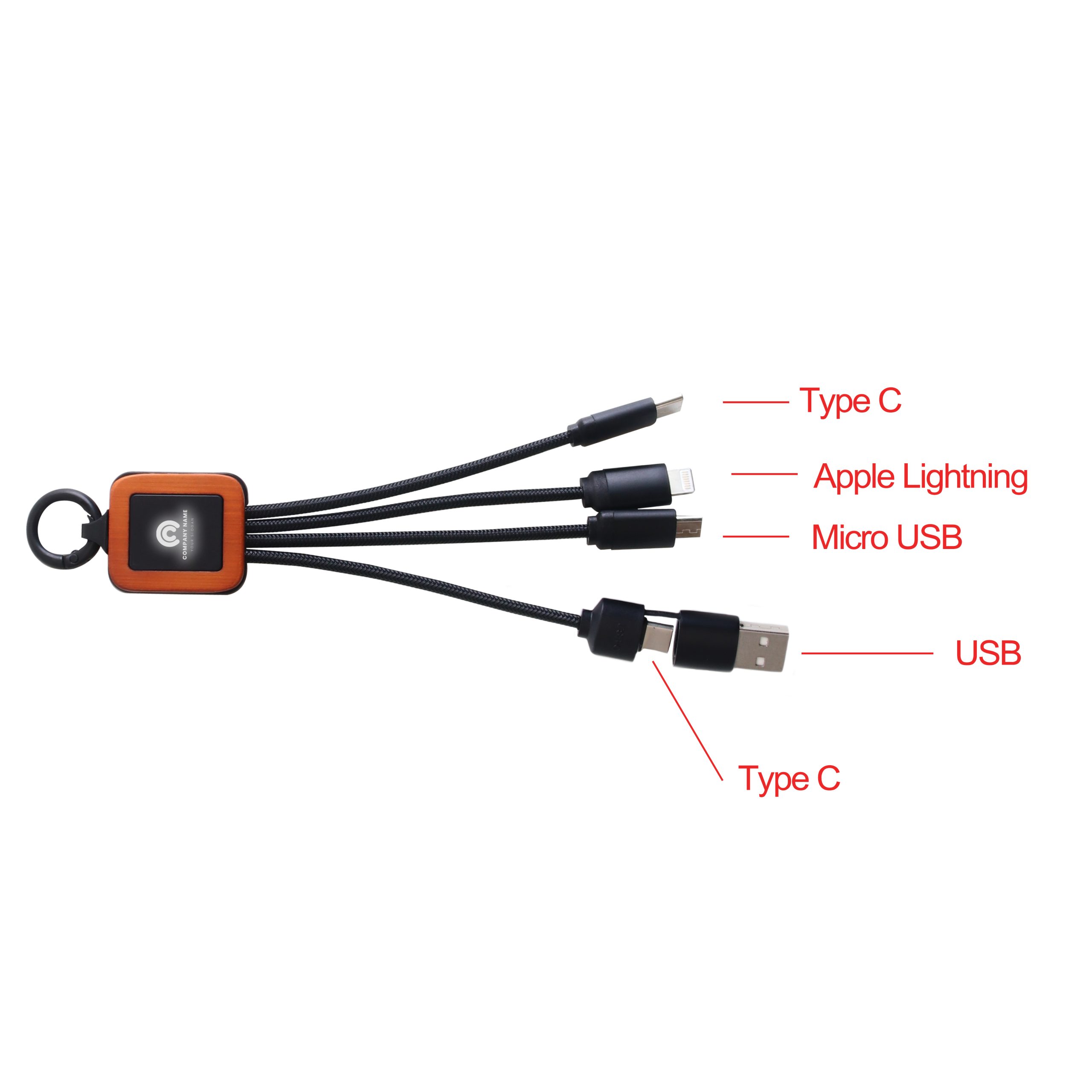 Light Up Charging Cable - Square Shape - Image 6