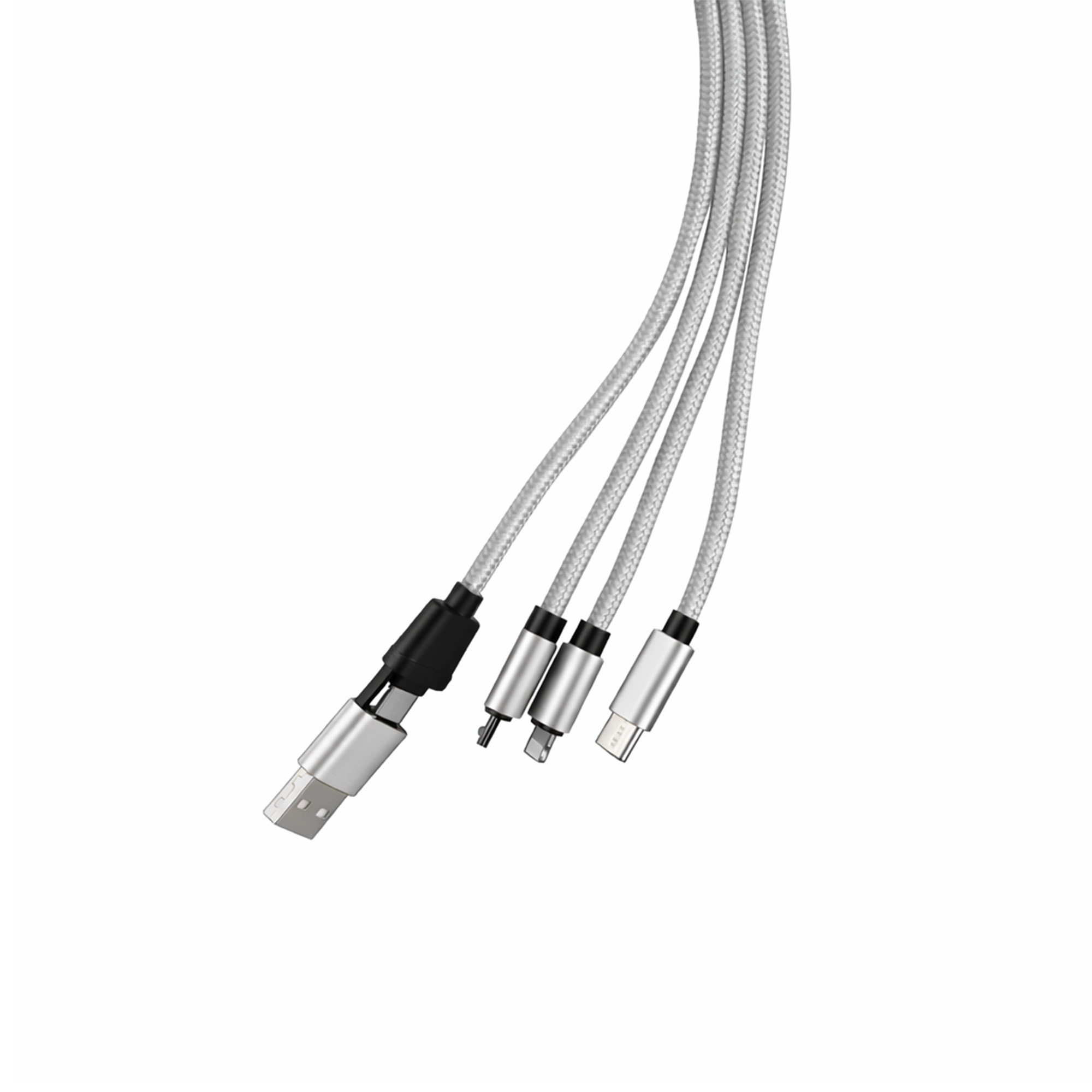 Custom Shape Light Up Charging Cable with Keyring - Image 6